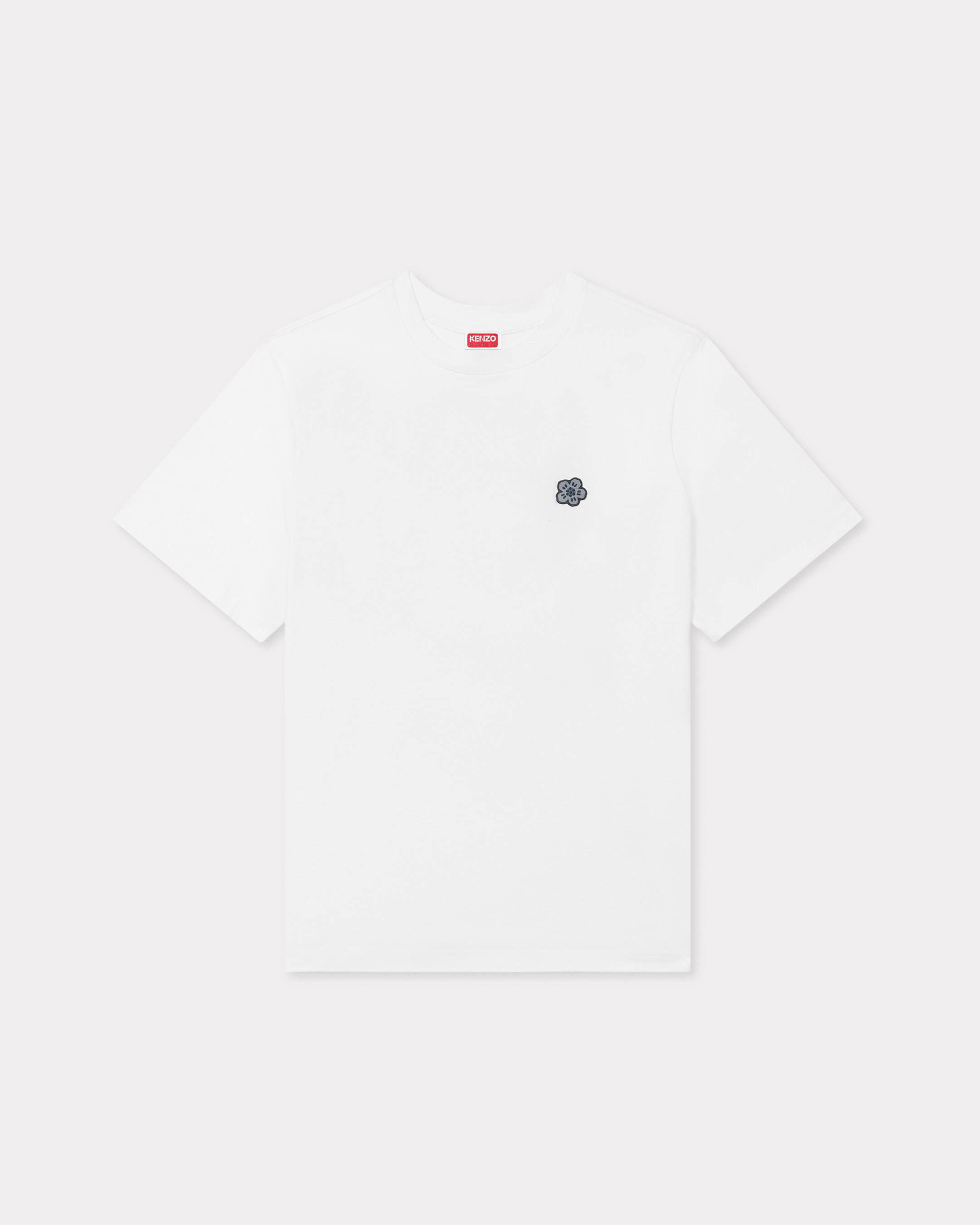KENZO 'Boke Flower' Embroidered Relax T-shirt, Woman, Off White, Size Xl, Cotton