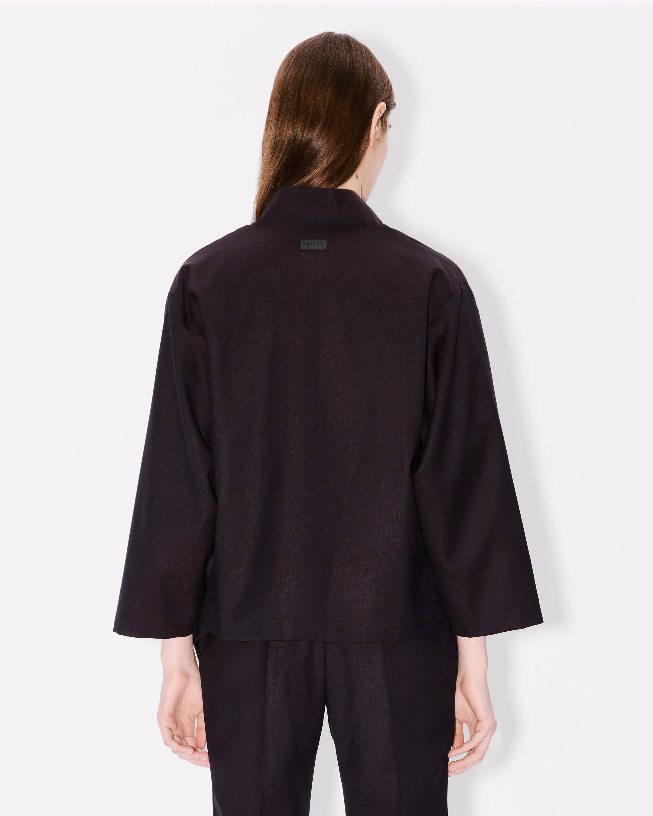 Veste kimono 'KENZO Weave' en jacquard de laine