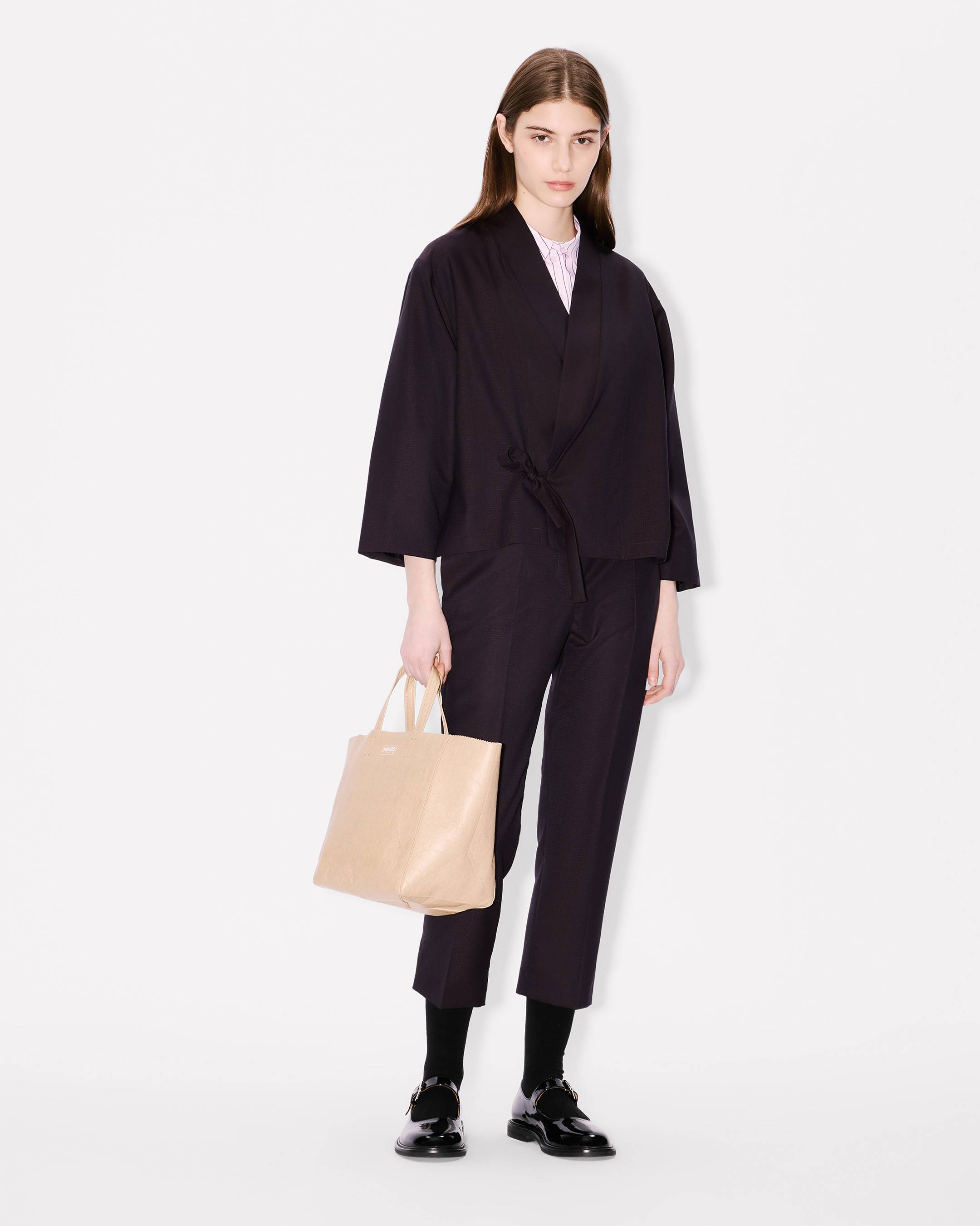 Veste kimono 'KENZO Weave' en jacquard de laine