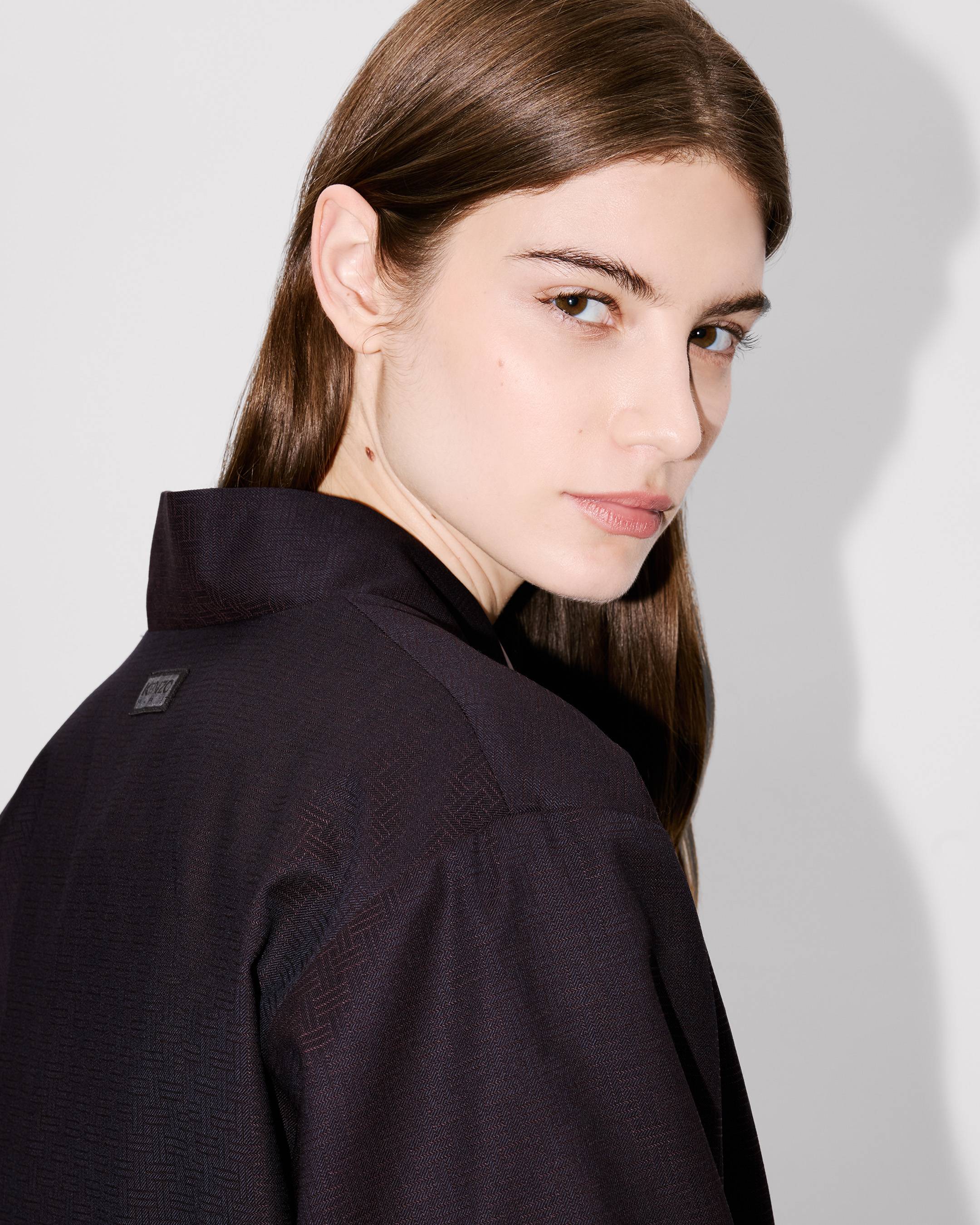 Veste kimono 'KENZO Weave' en jacquard de laine