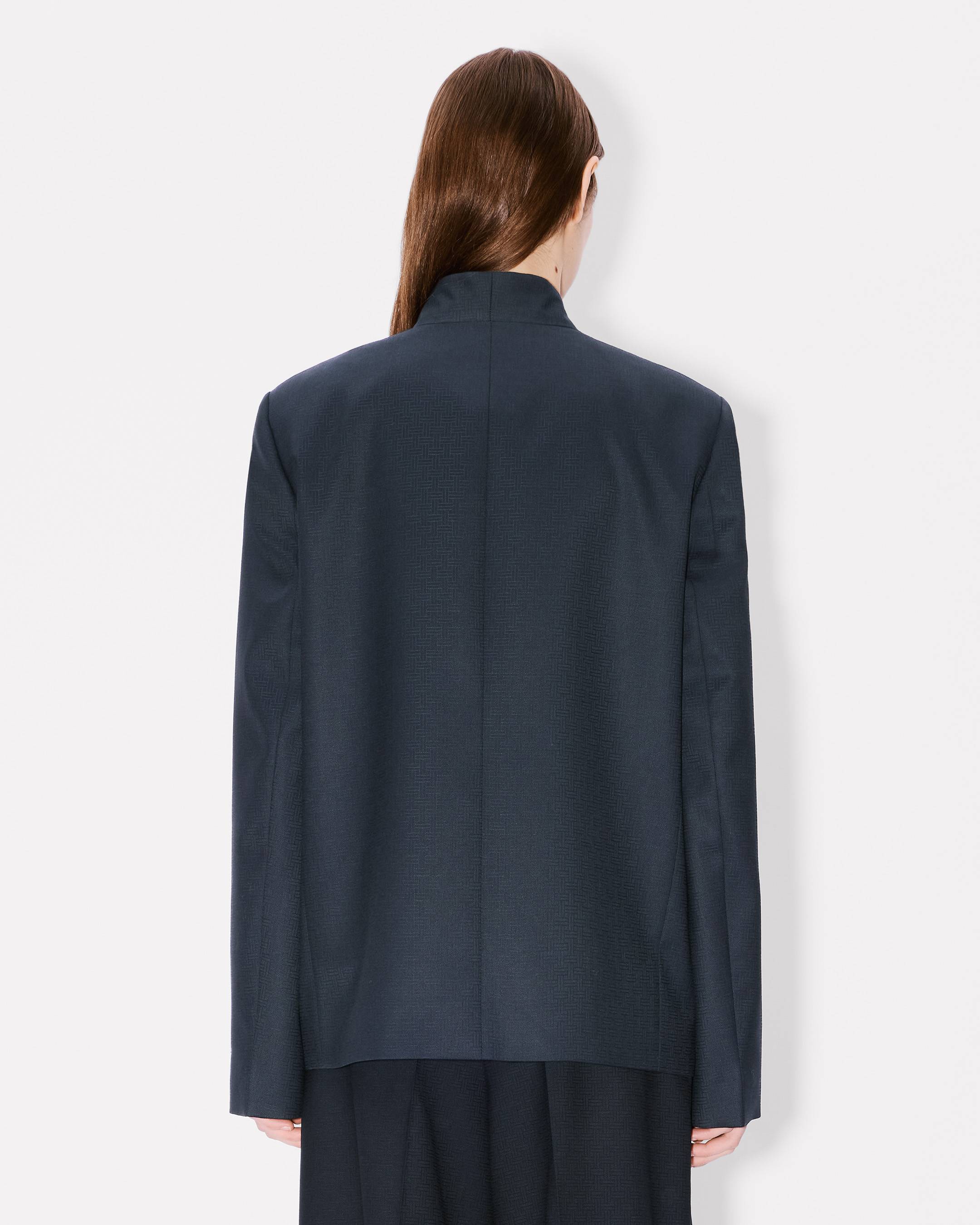 'KENZO Weave' kimono blazer in wool jacquard