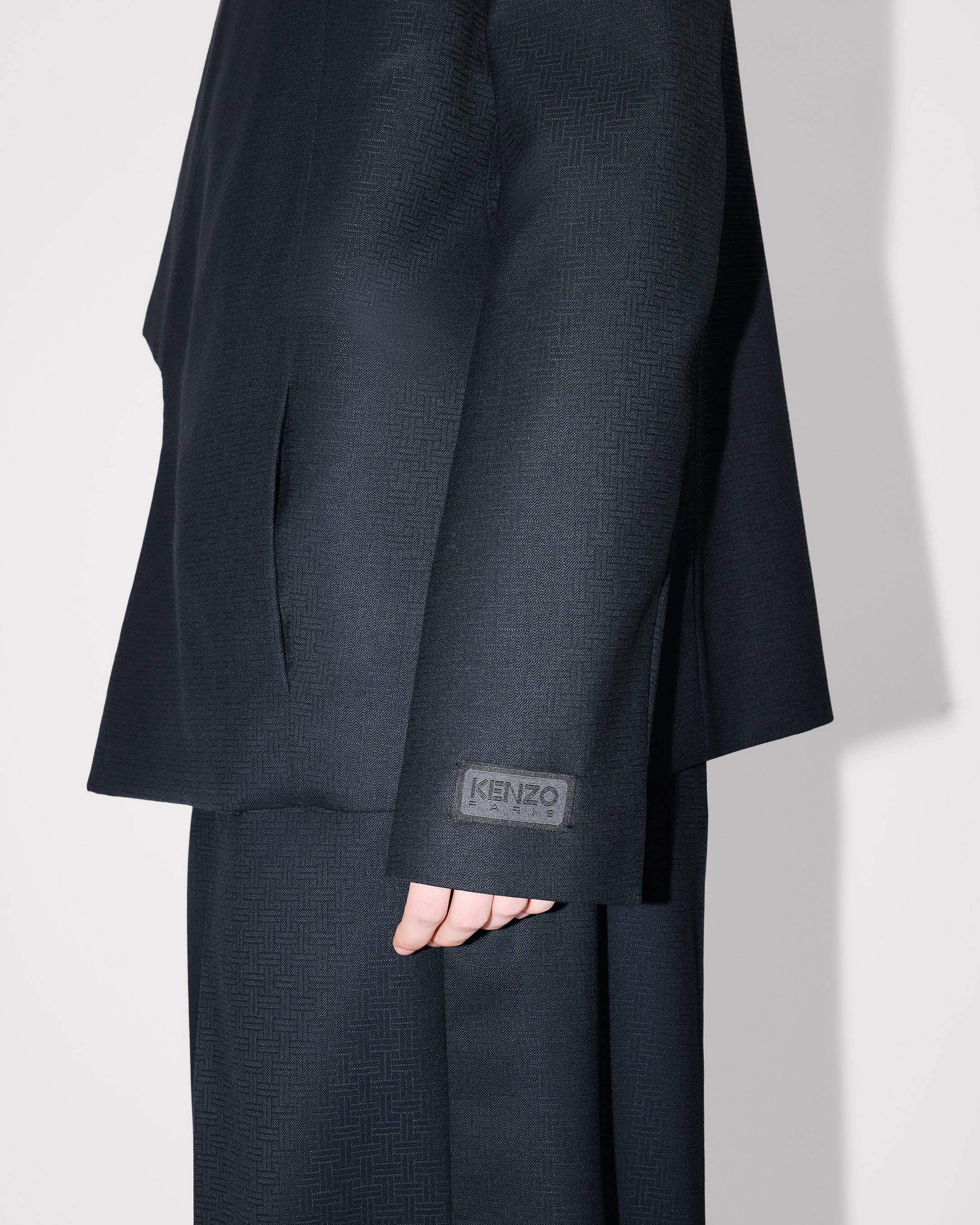 'KENZO Weave' kimono blazer in wool jacquard