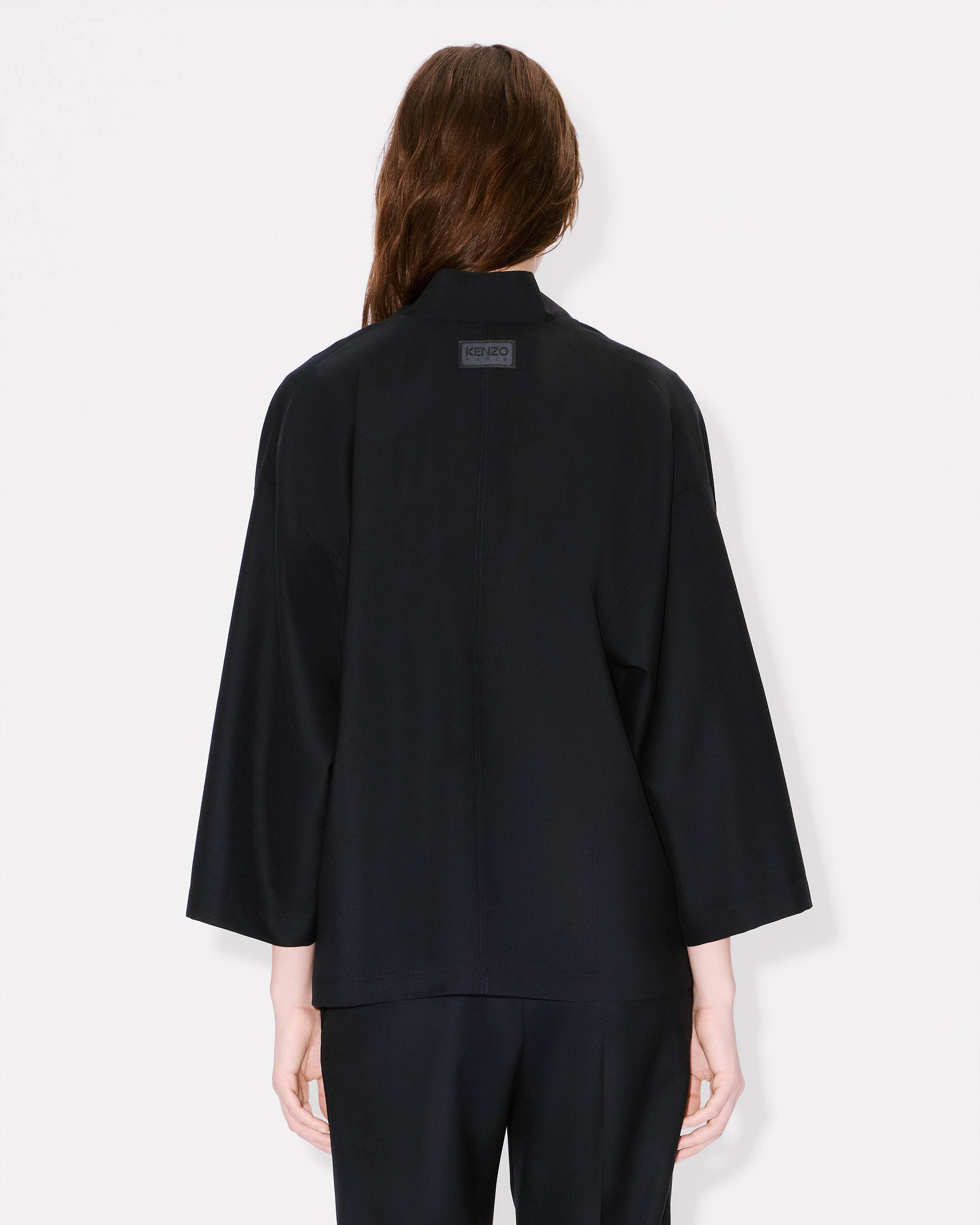 Kimono jacket in virgin wool