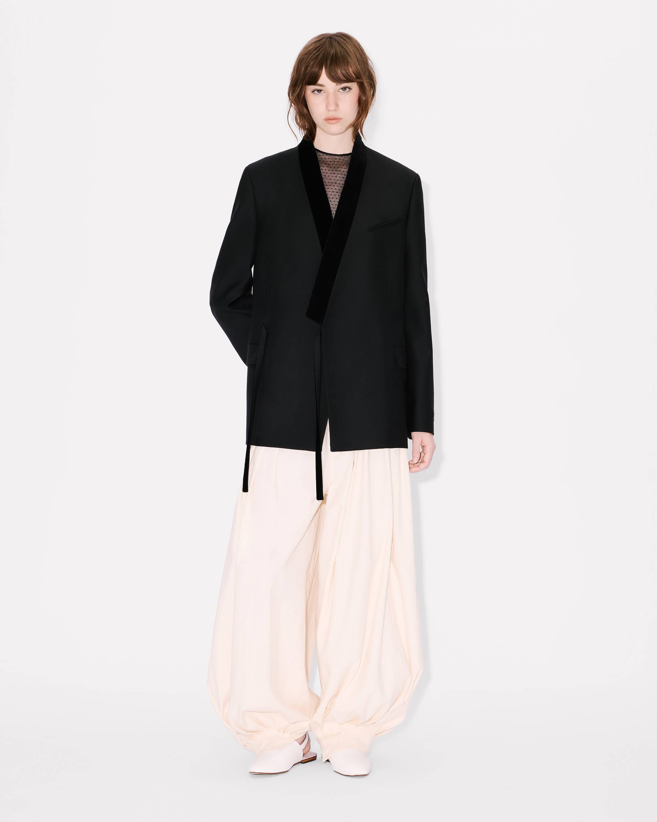 Kimono blazer in virgin wool