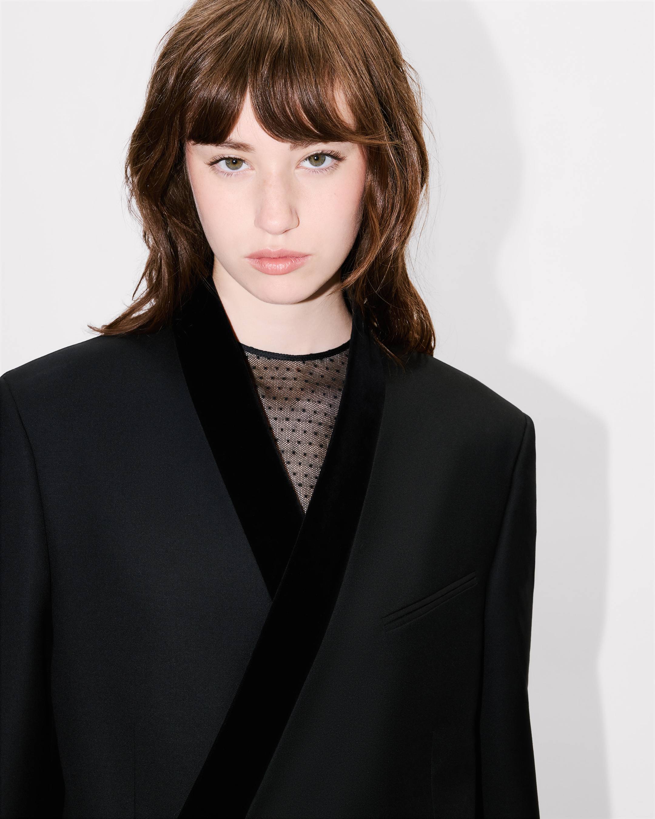 Kimono blazer virgin wool