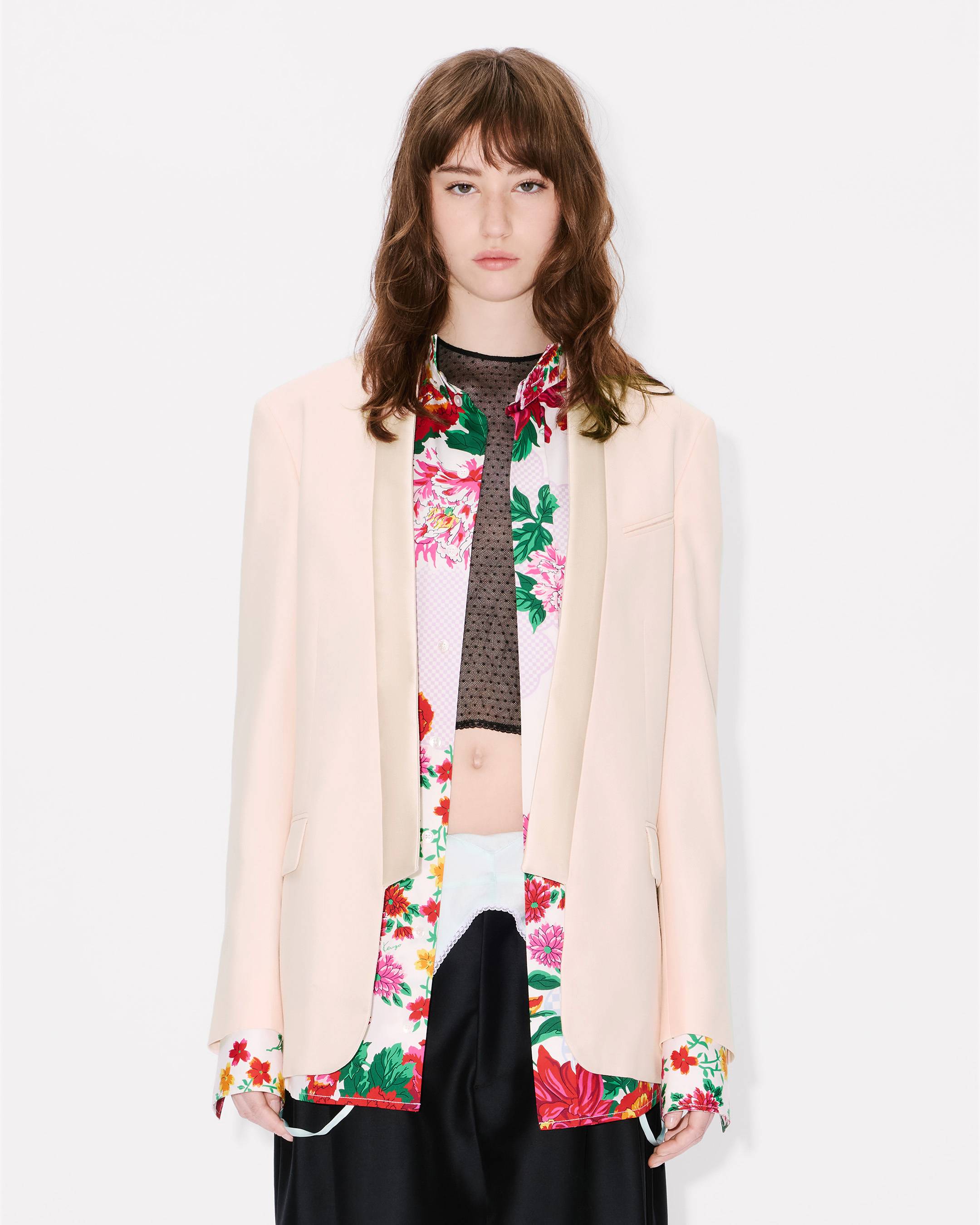 Kimono blazer in virgin wool