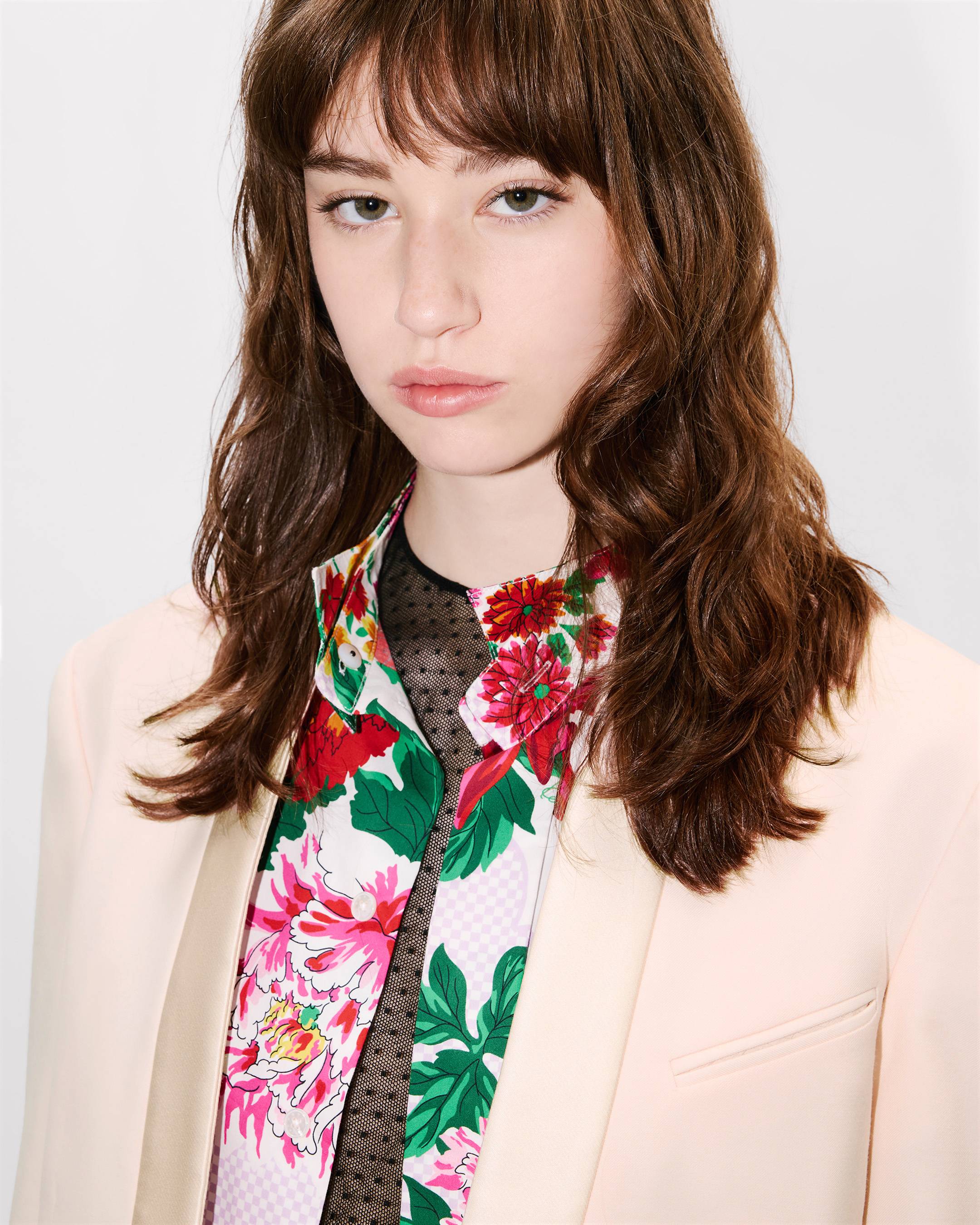 Kimono blazer in virgin wool