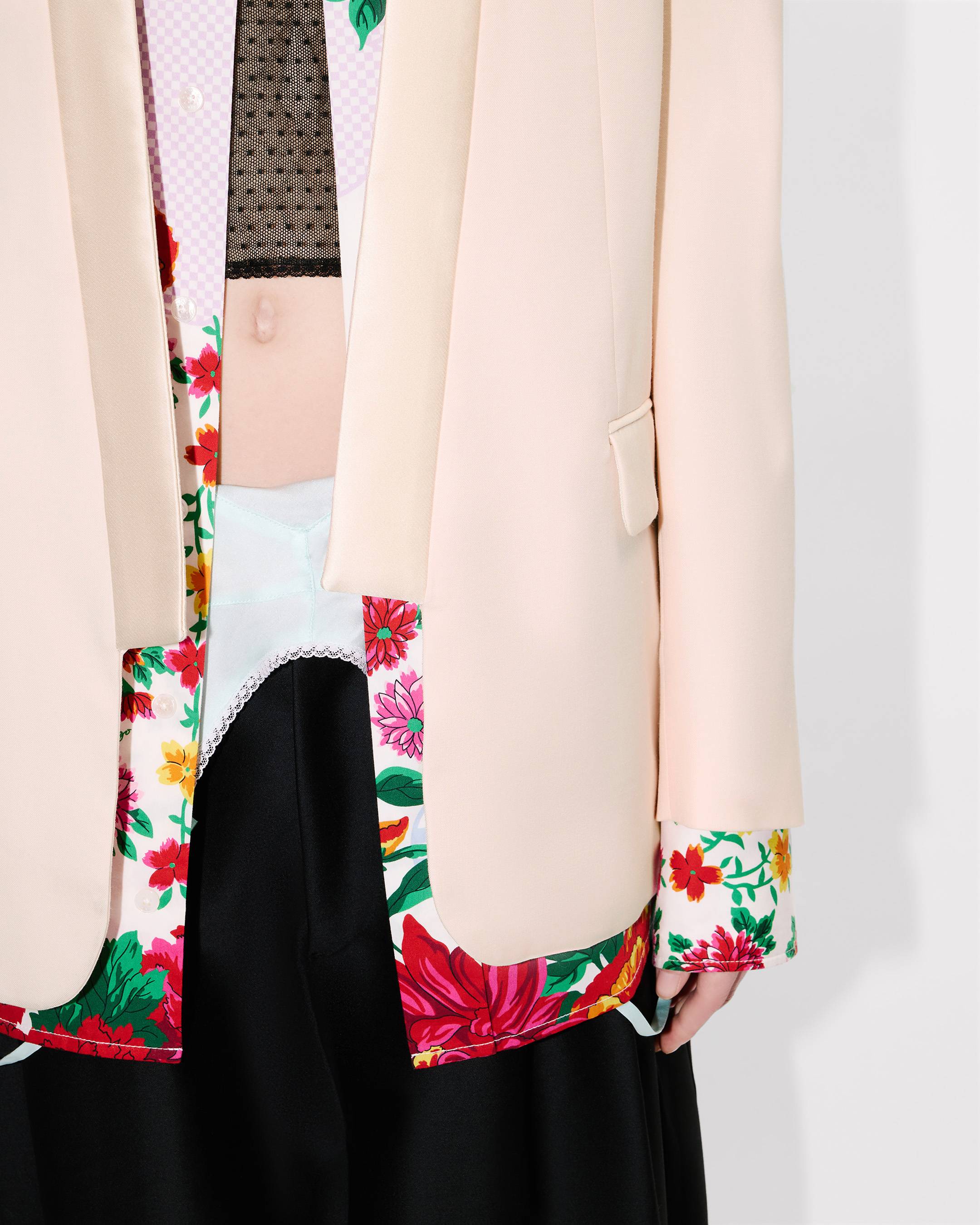 Kimono blazer in virgin wool