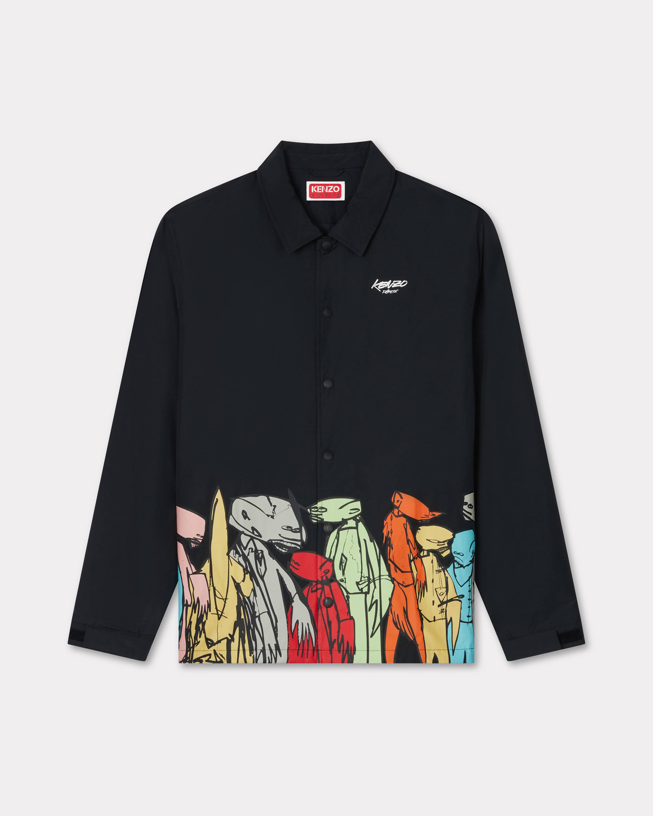 KENZO ' x Futura 2000' Padded Coach Jacket, Man, Black, Size M, Cotton/nylon