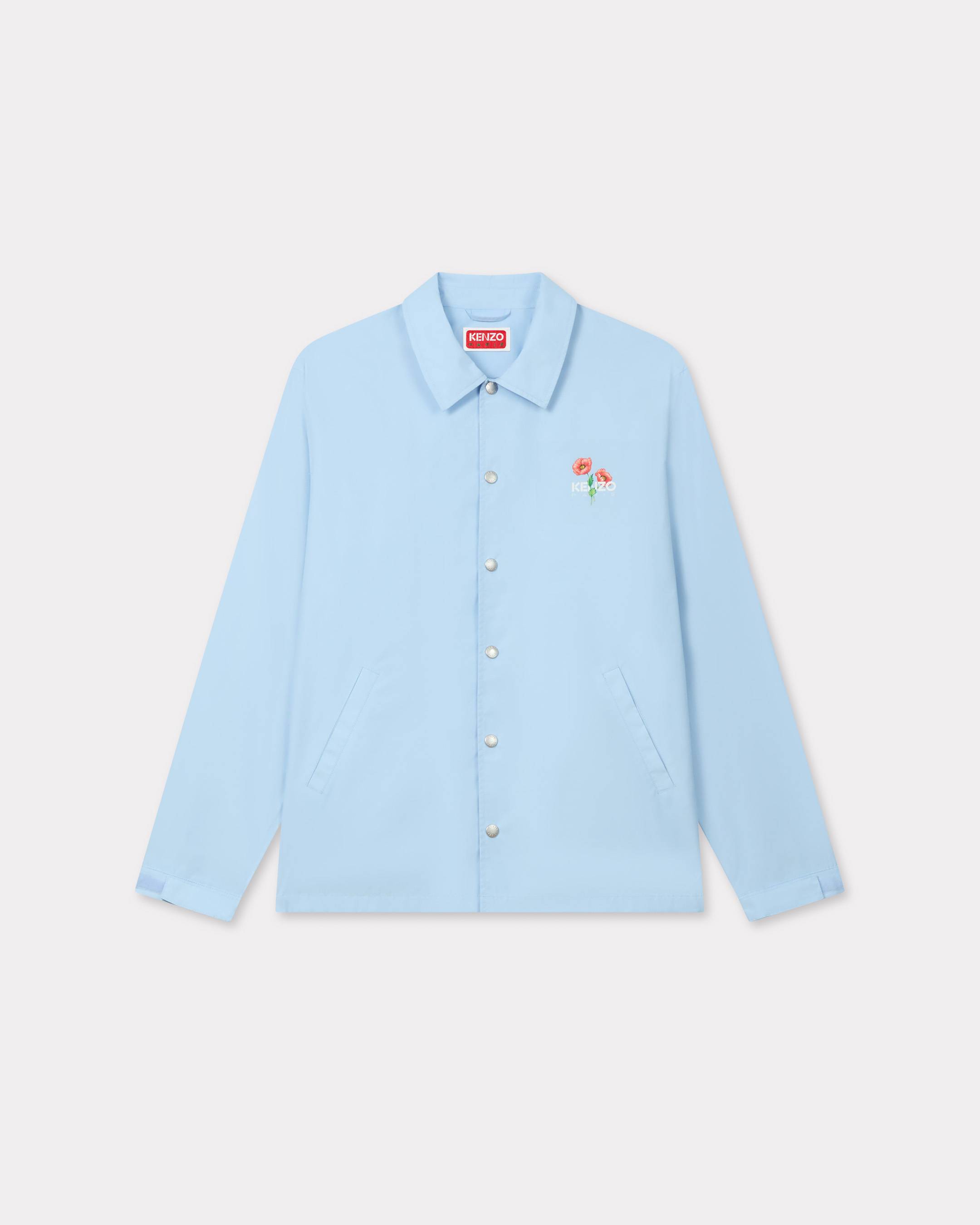 KENZO ' Archive Bouquet' Light Coach Jacket, Man, Glacier, Size M, Cotton