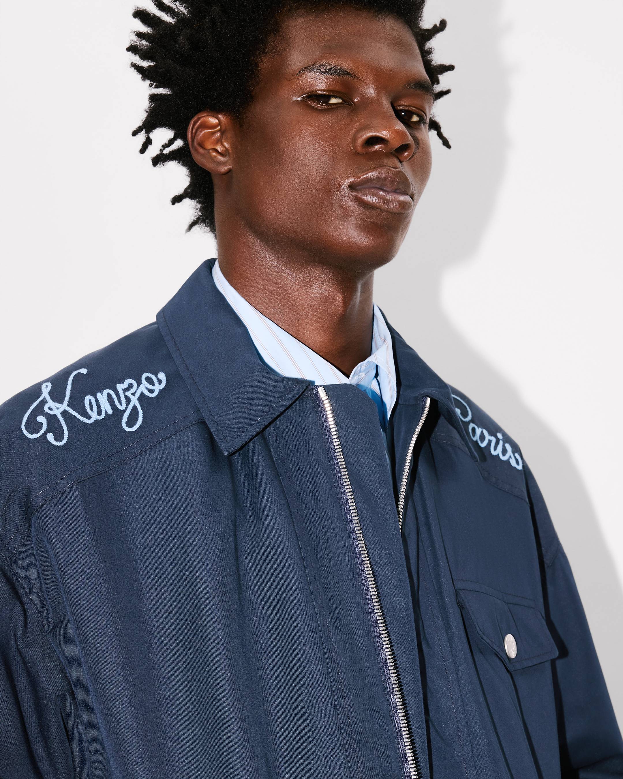 限定⭐︎KENZO PARIS ライトブルー ジャケット,ウールジャケット Kenzo クロップド デニムジャケット | ブルー | FARFETCH JP