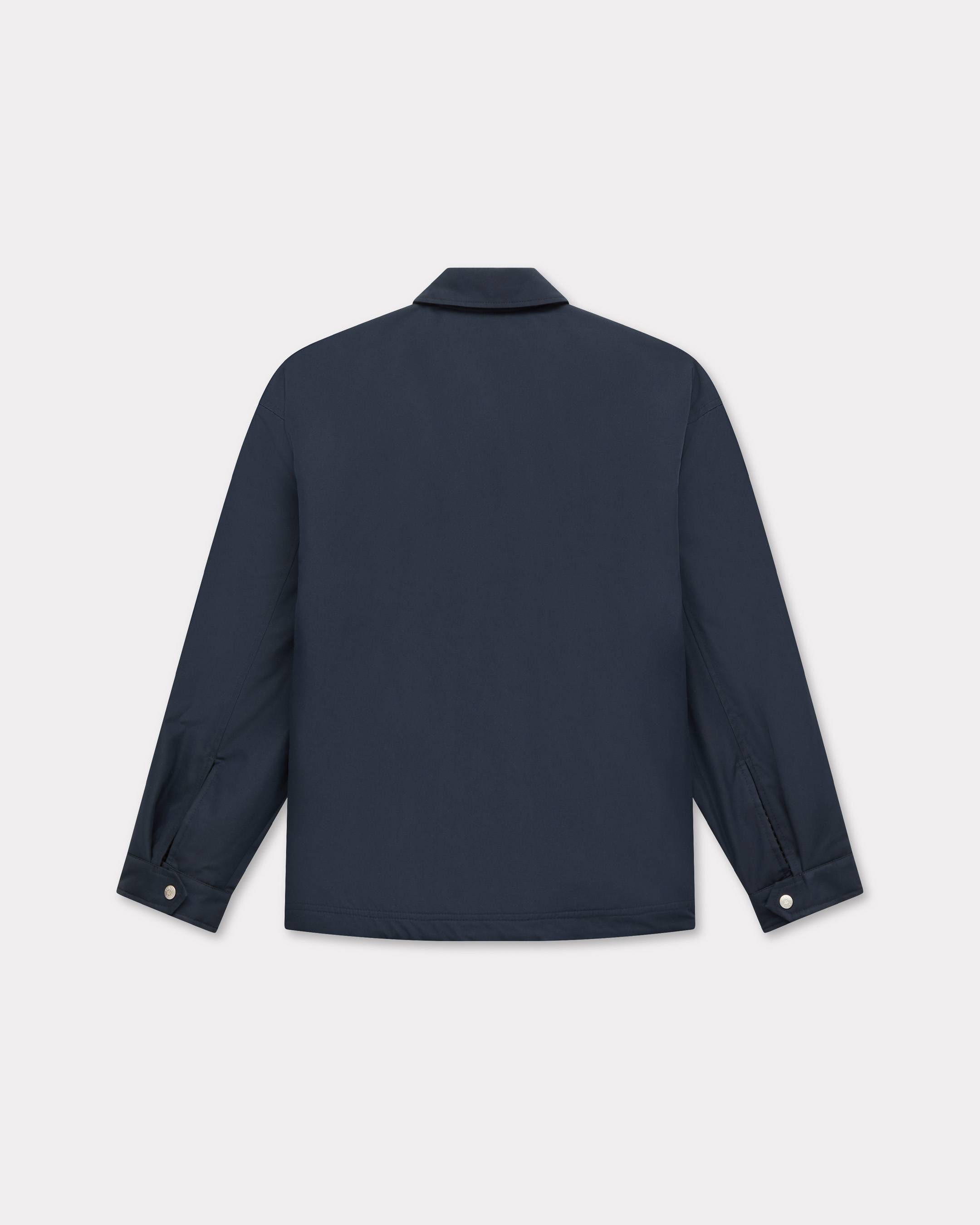 KENZO コーチジャケット M ネイビー 中古・古着通販】KENZO (ケンゾー) バックプリントロング丈