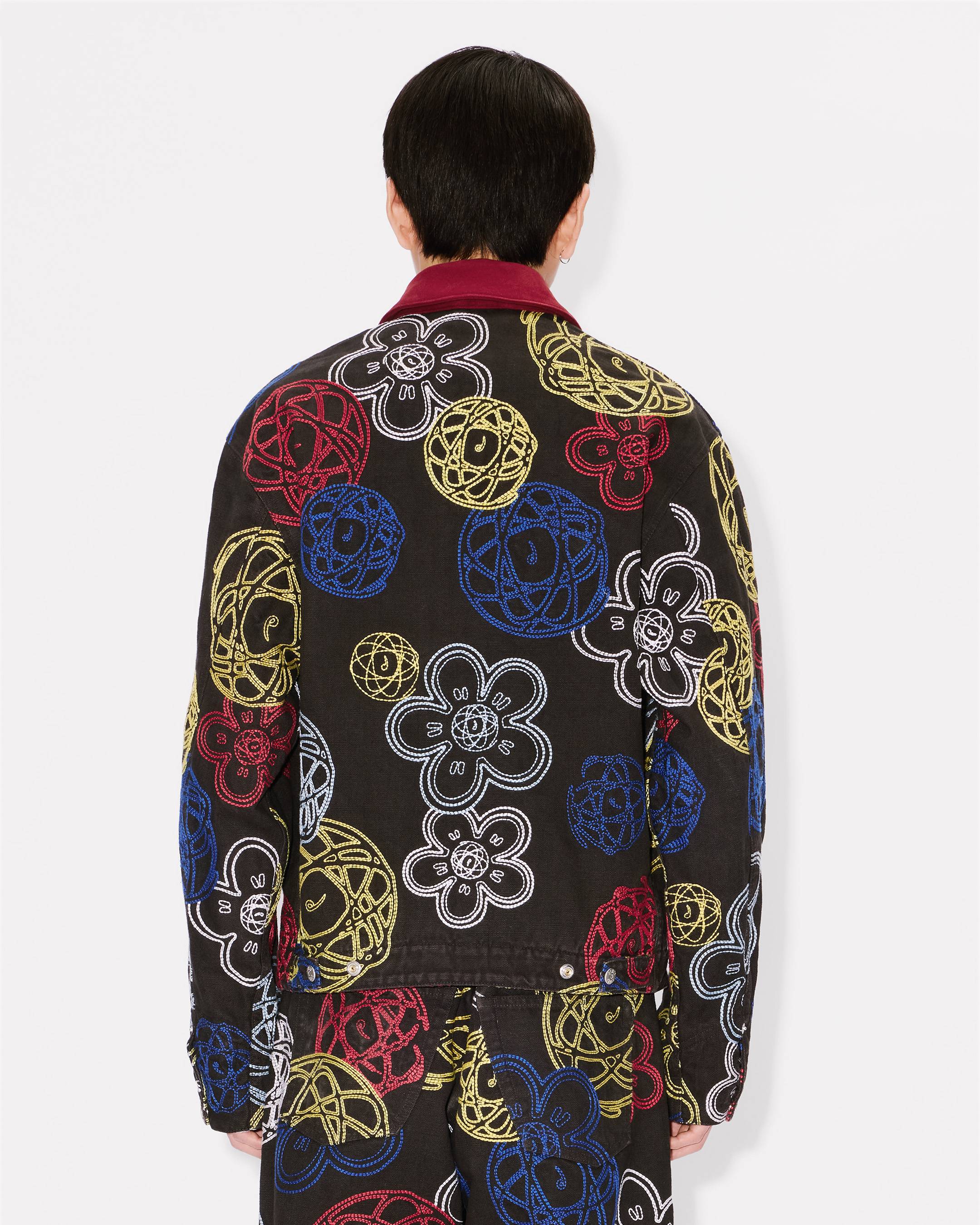 'Kenzo x Futura 2000' embroidered zip-up utility jacket