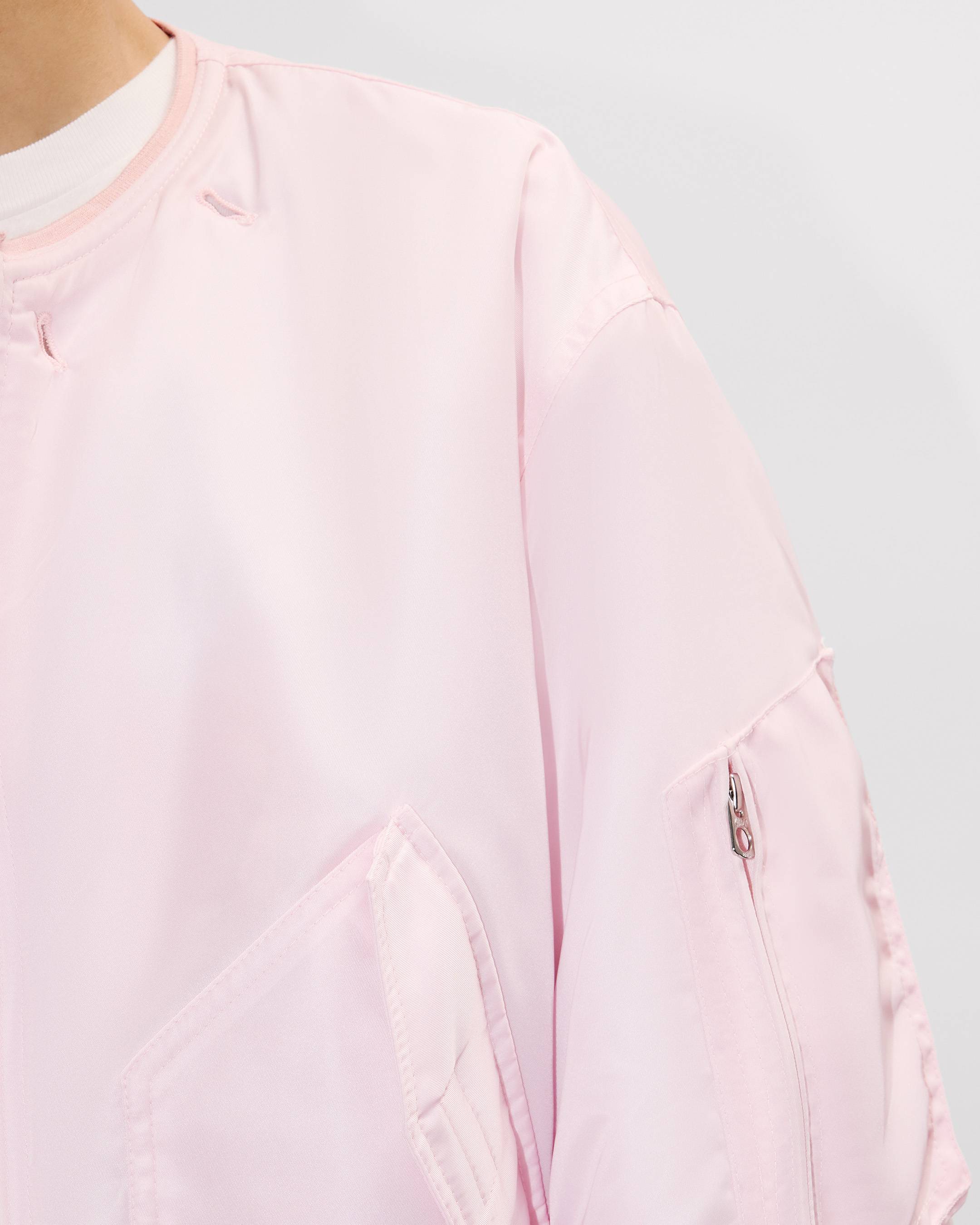 Bomber with moleskin collar