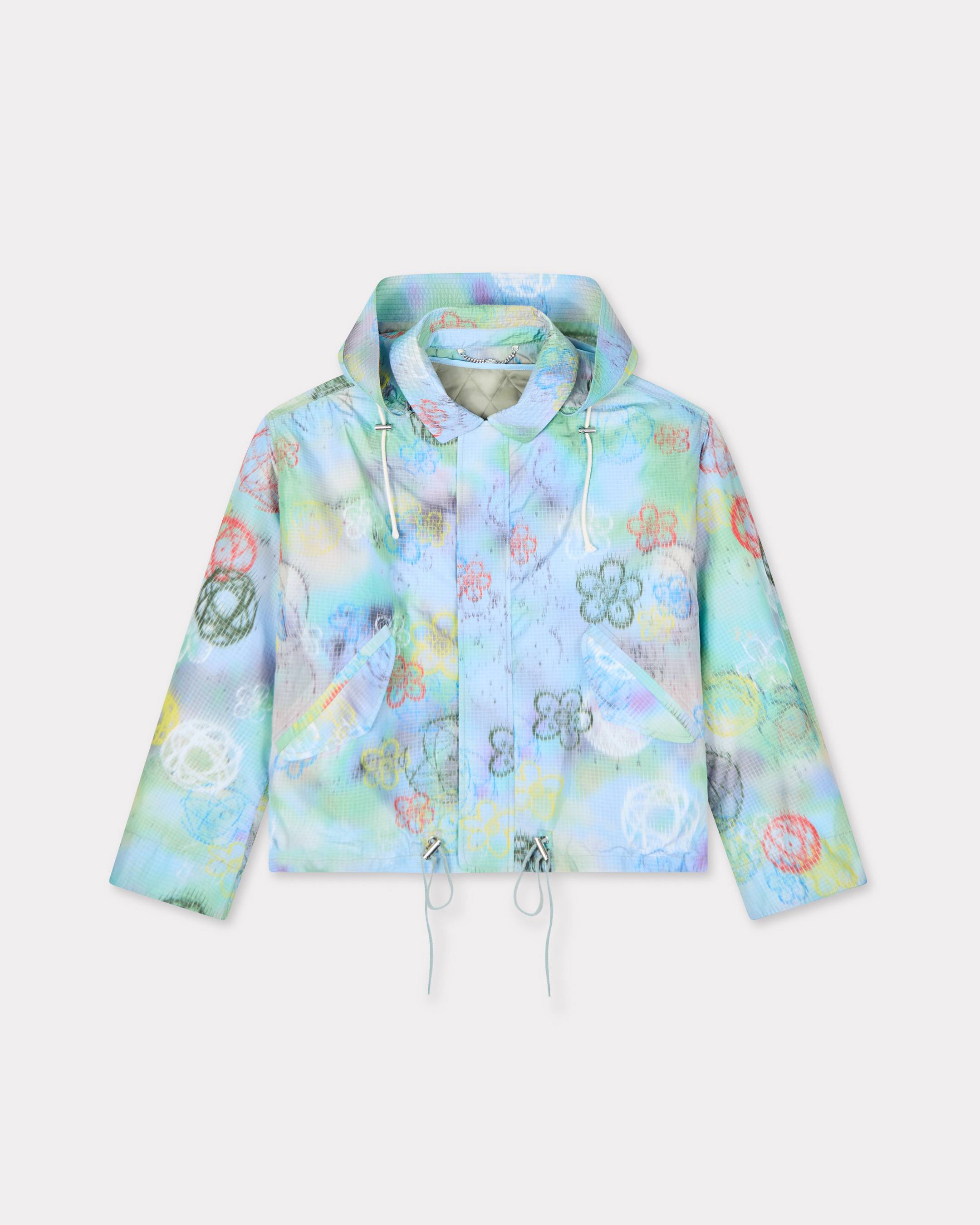 KENZO 'KENZO x Futura 2000' Short Parka, Man, Blue, S, Nylon