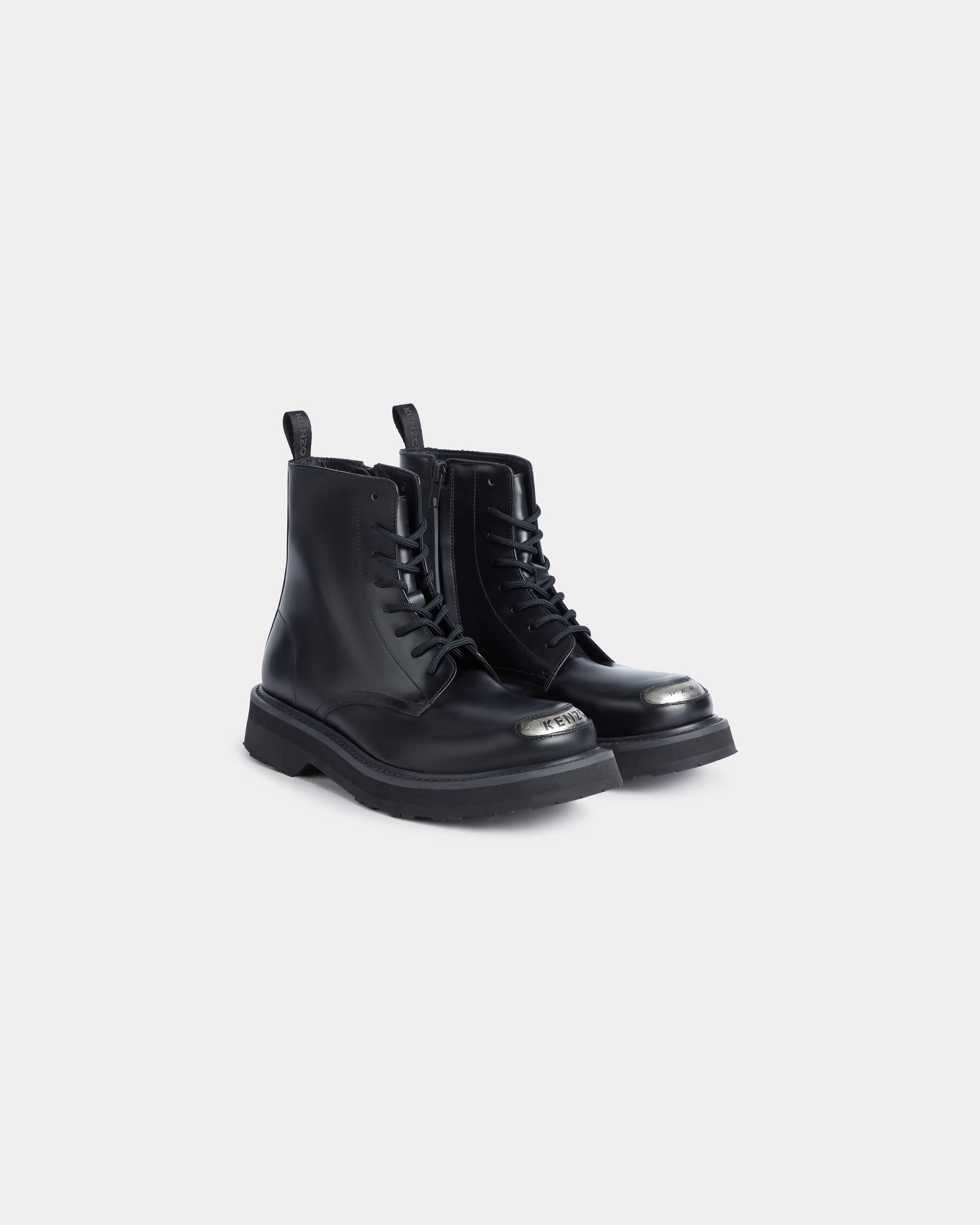 'KENZOSMILE' lace up boots in leather