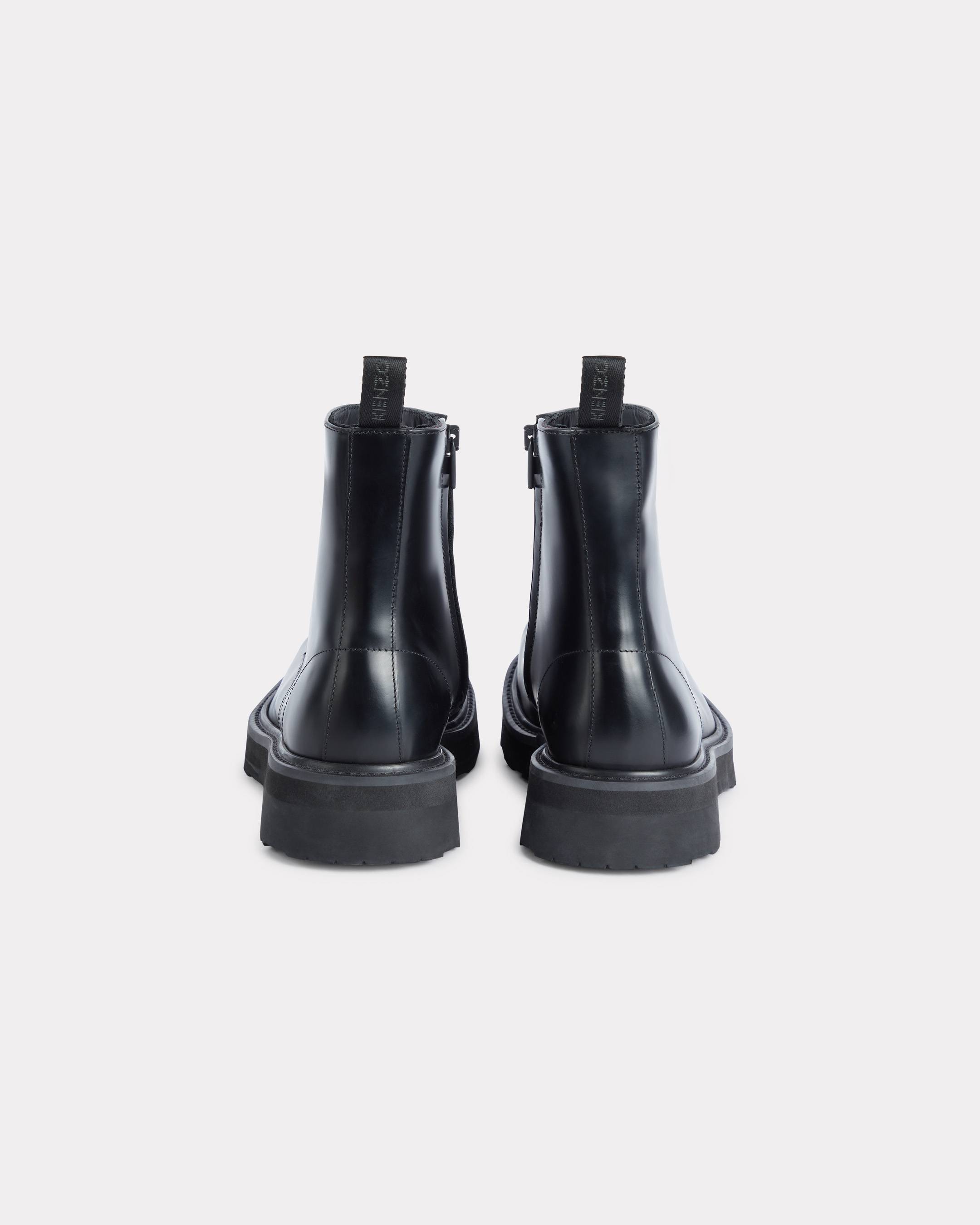 'KENZOSMILE' lace up boots in leather