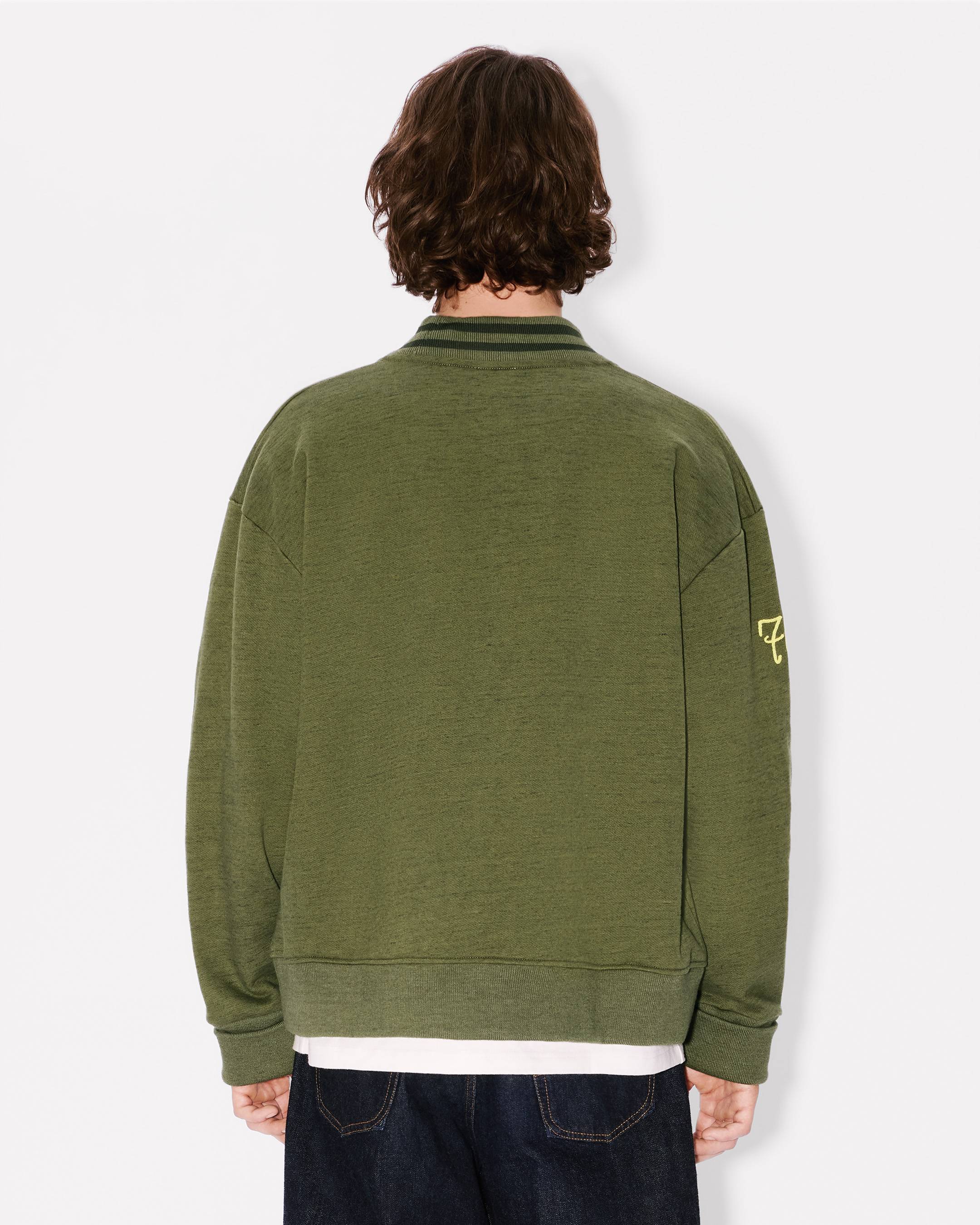 Cardigan brodé en point chainette 'KENZO Paris' en coton