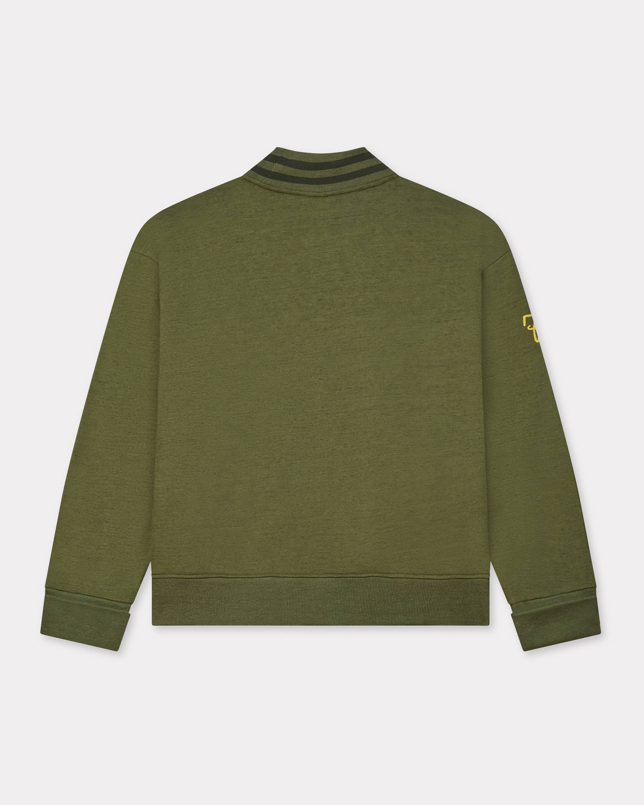 Cardigan brodé en point chainette 'KENZO Paris' en coton
