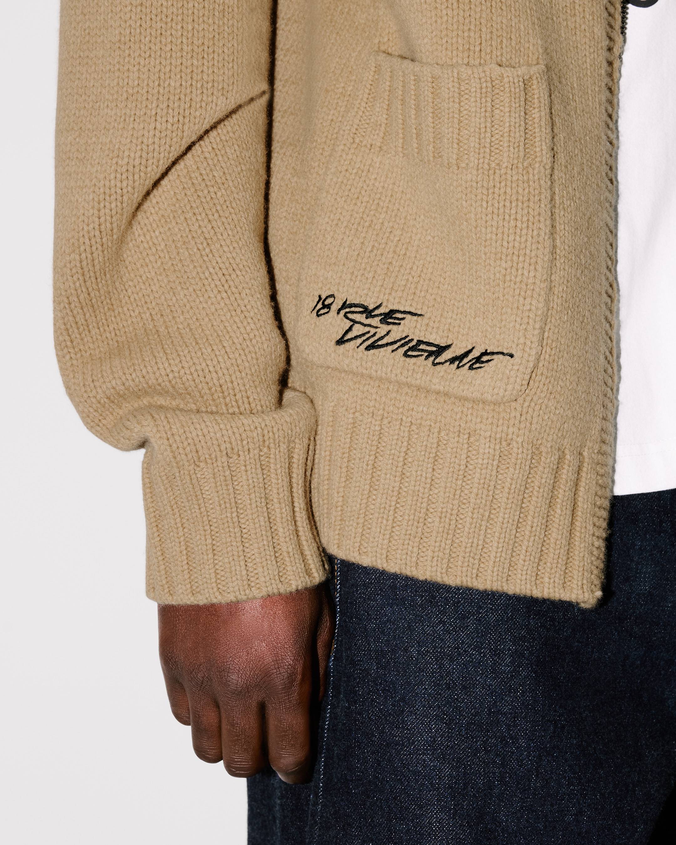 'Kenzo x Futura 2000' zipped knitted cardigan in wool