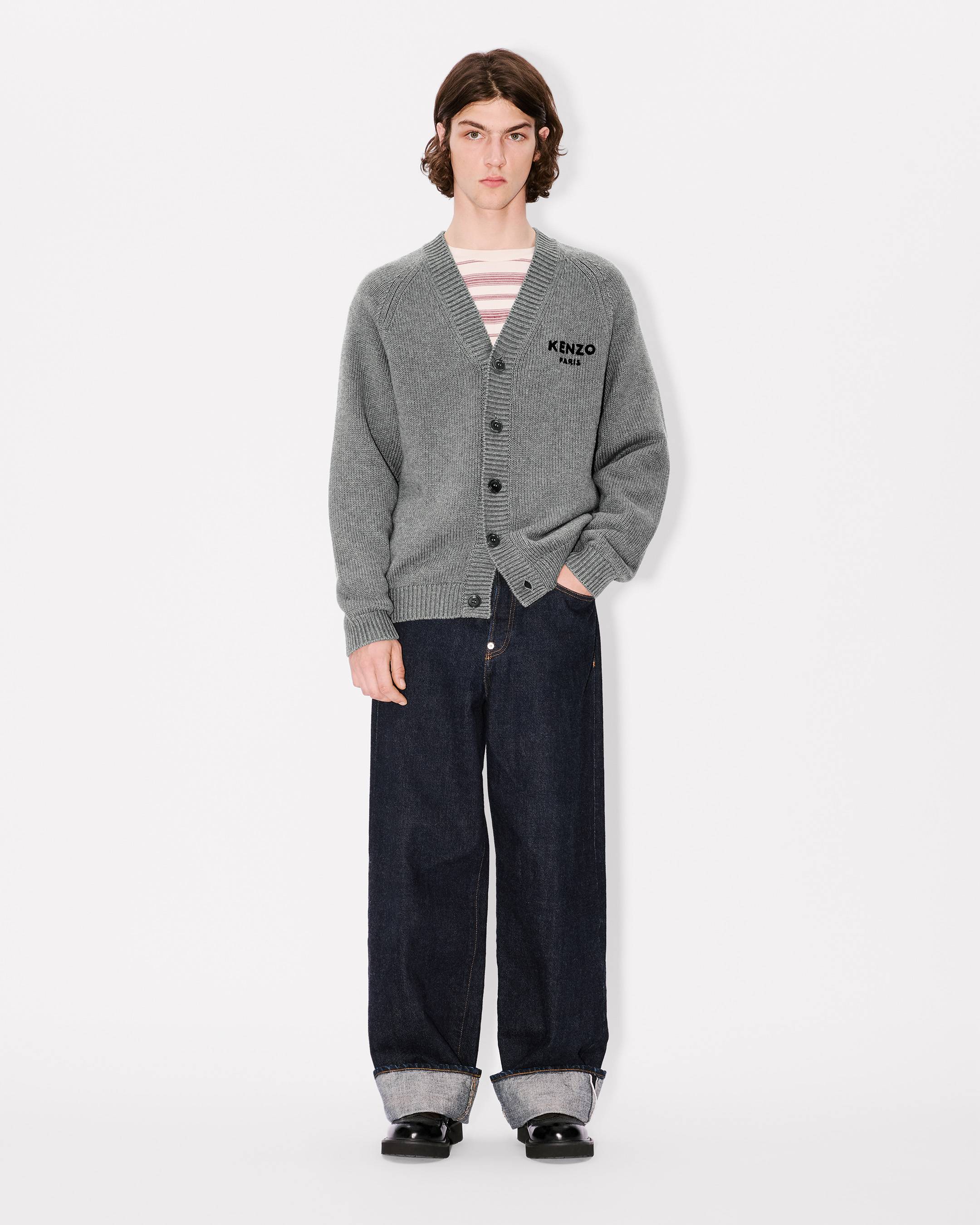 'Boke Flower' cardigan in cotton wool