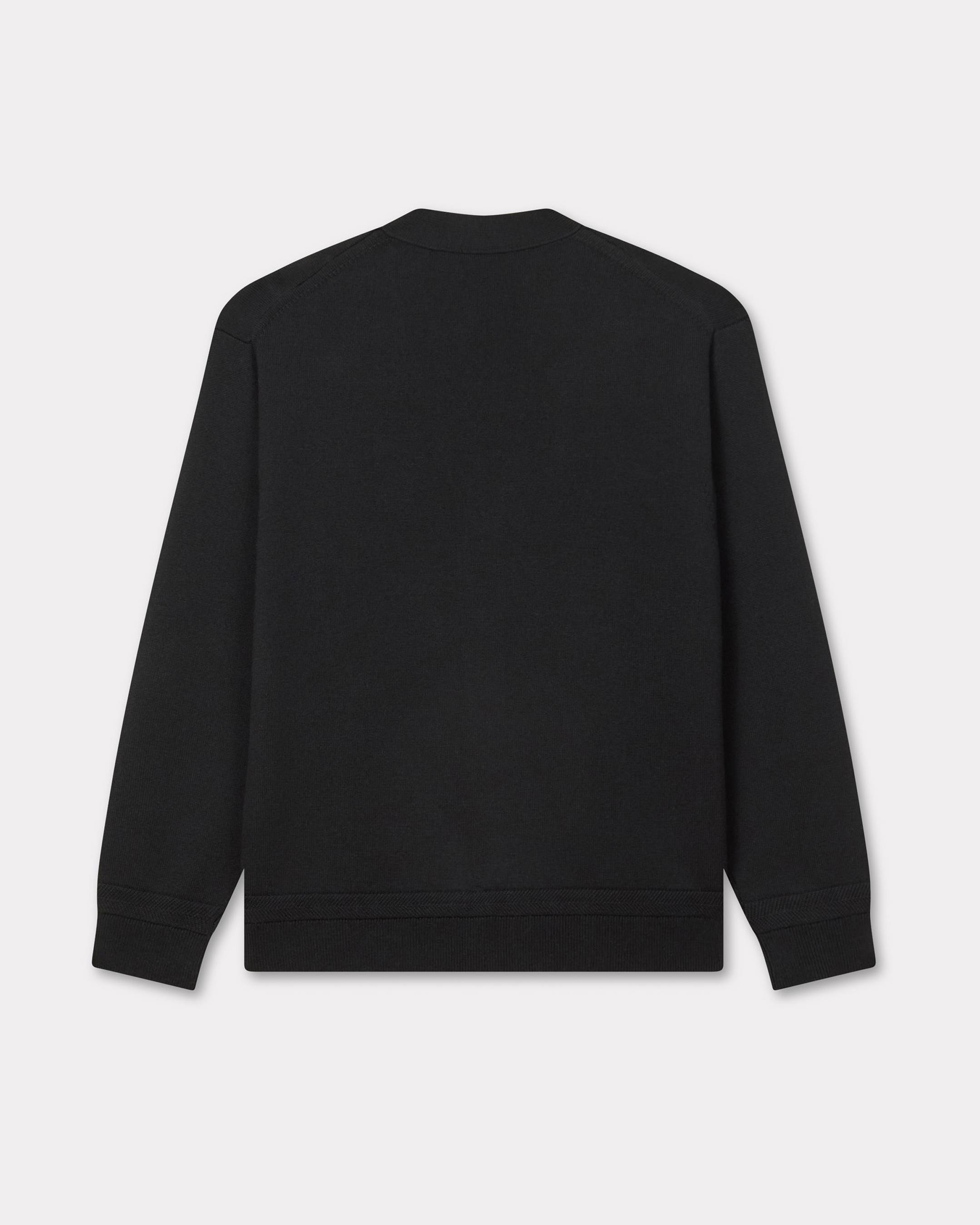 'Boke Flower' embroidered cardigan in Merino wool