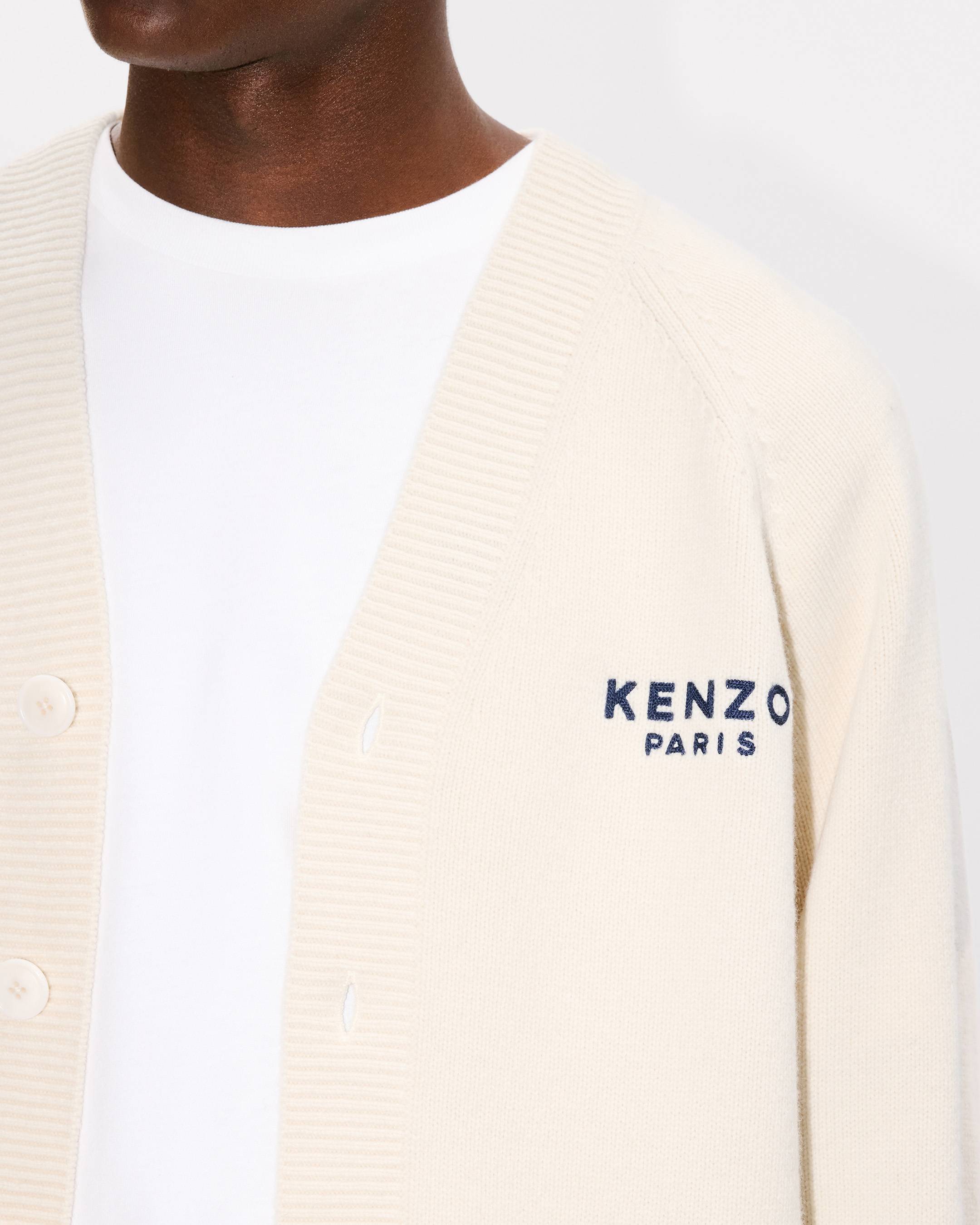 Boke Flower' embroidered cardigan wool