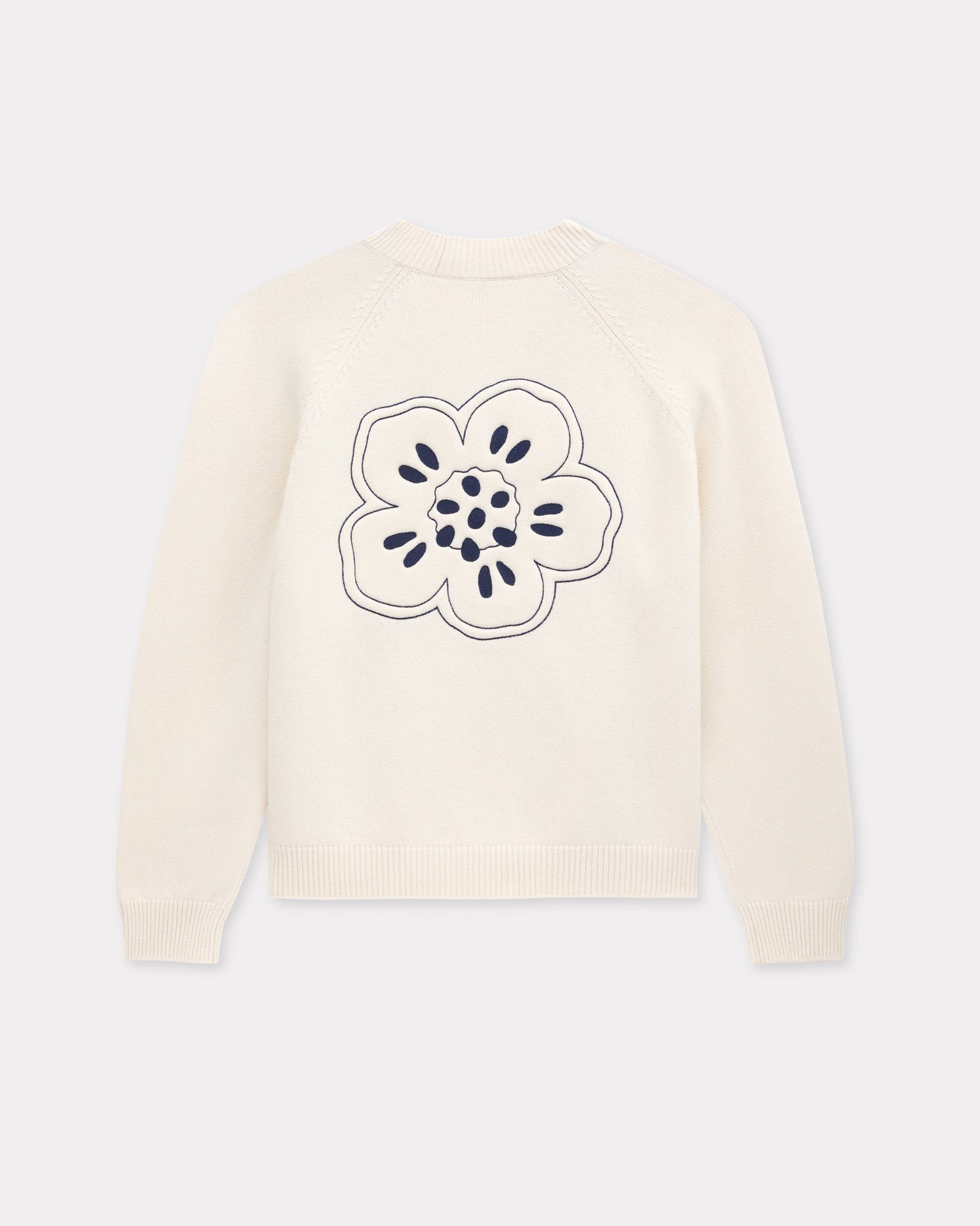'Boke Flower' embroidered cardigan in wool