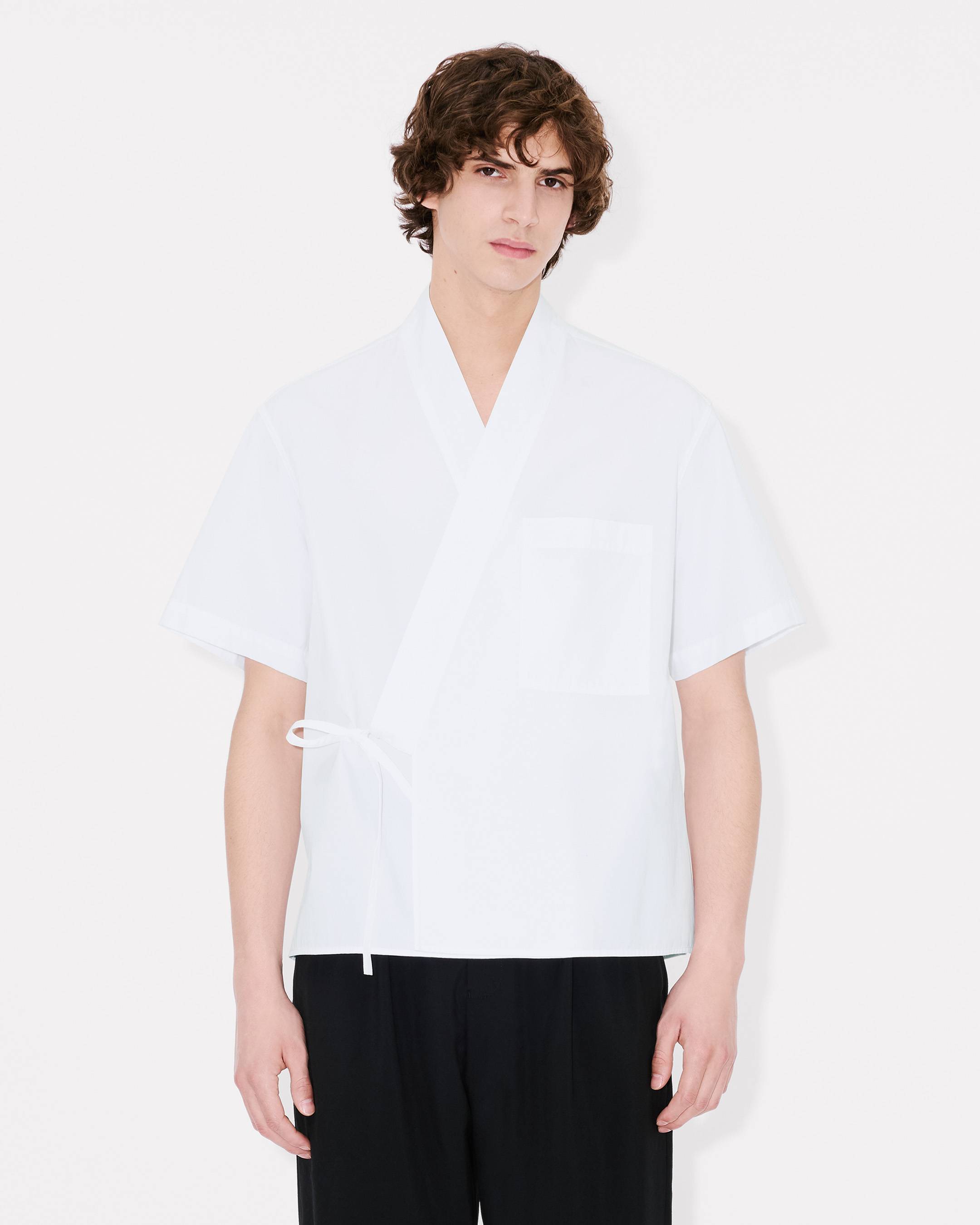 え*ま様 KENZO シャツ KENZO Elephant Logo' KIMONO スリーブ シャツ