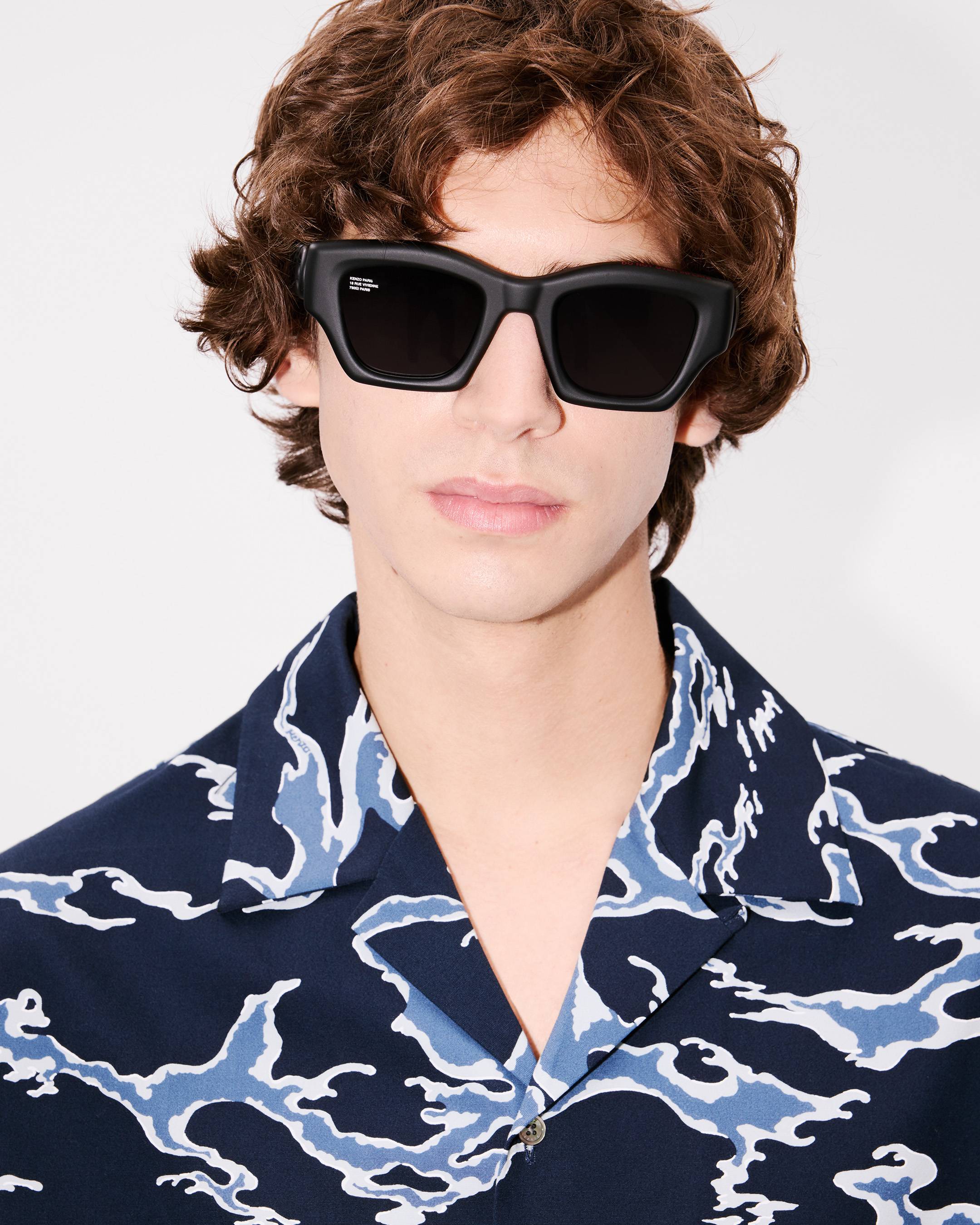 KENZO Ocean Camo' hawaiian short sleeve shirt in cotton