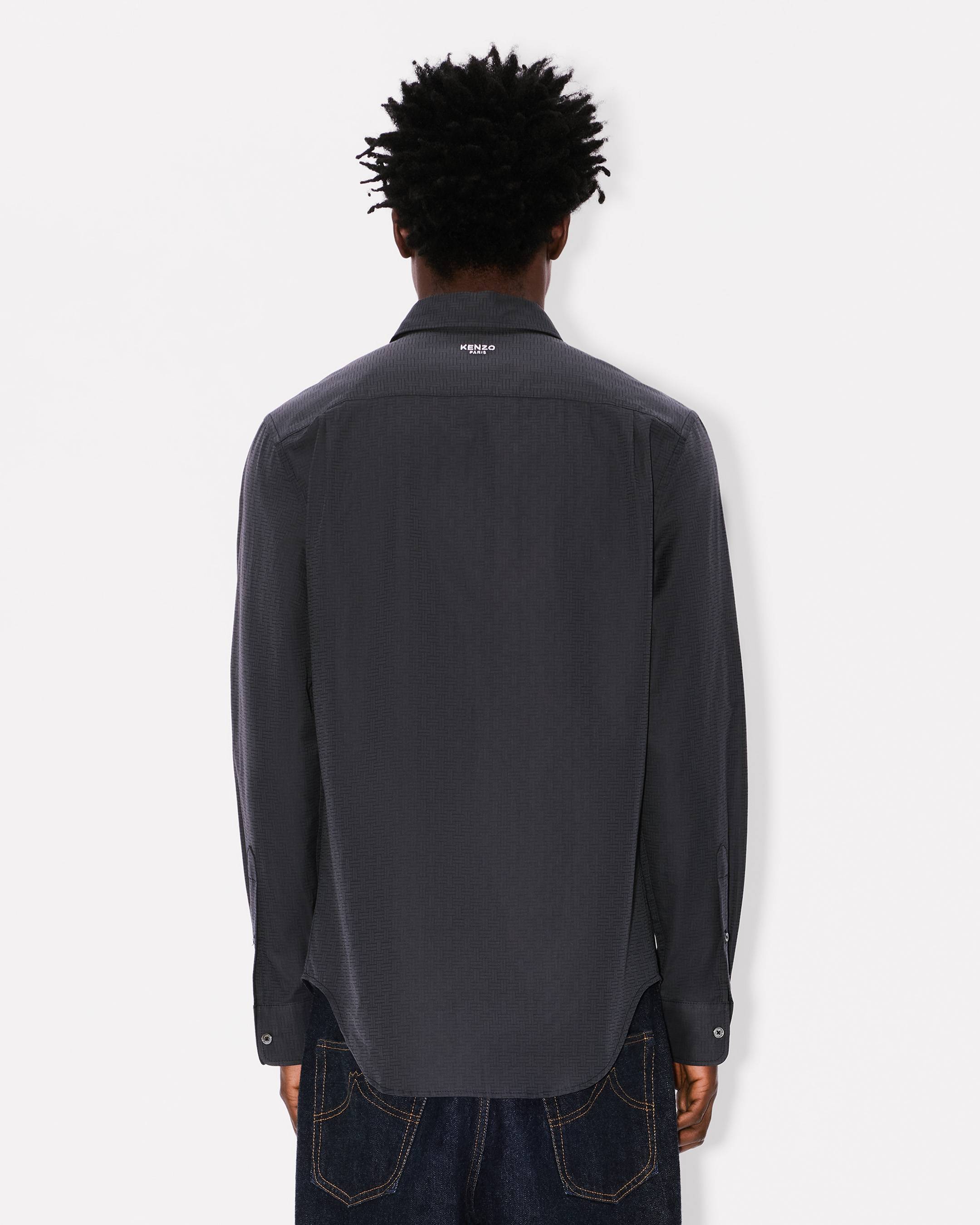 Chemise slim 'KENZO Weave' en jacquard de coton