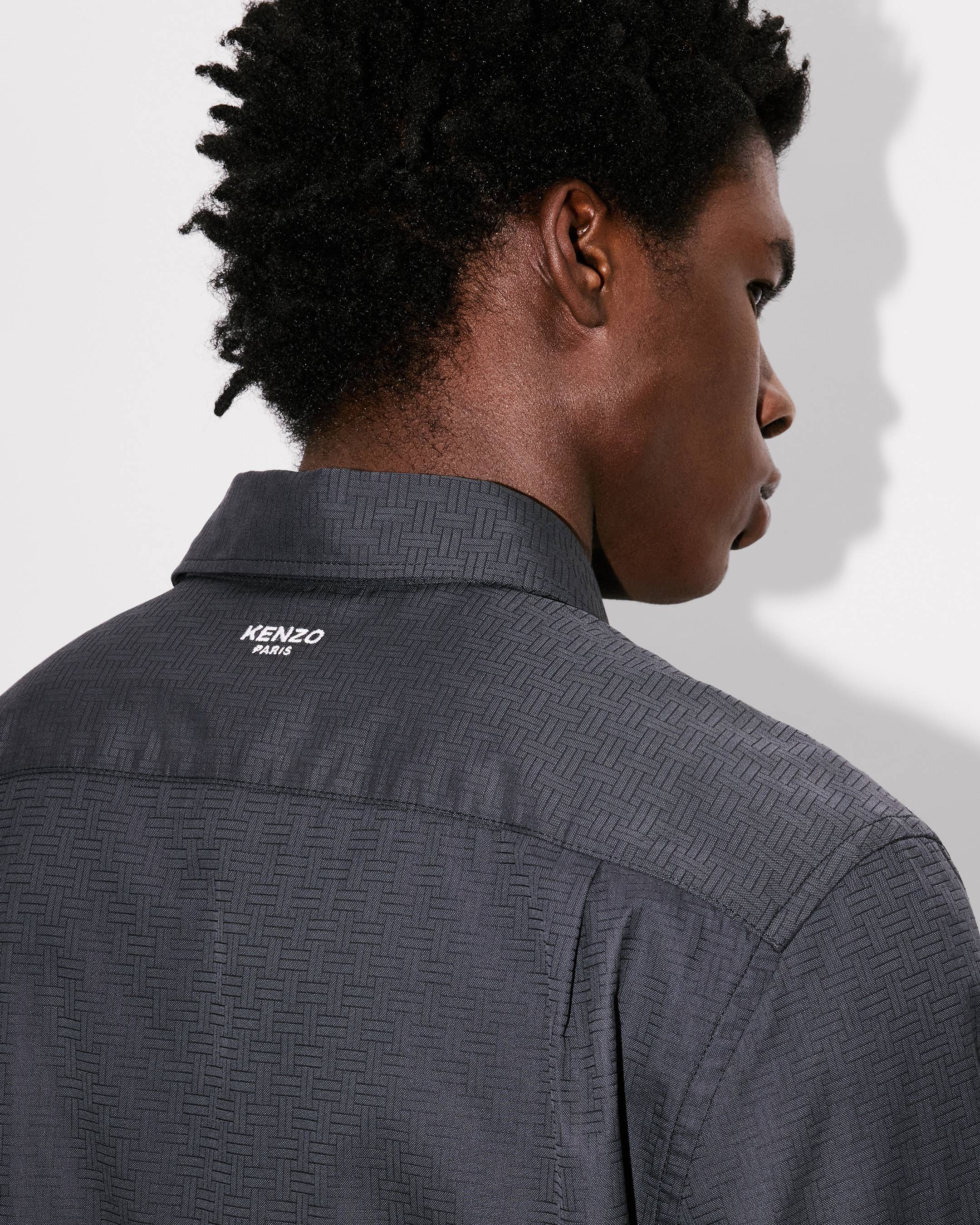 Chemise slim 'KENZO Weave' en jacquard de coton