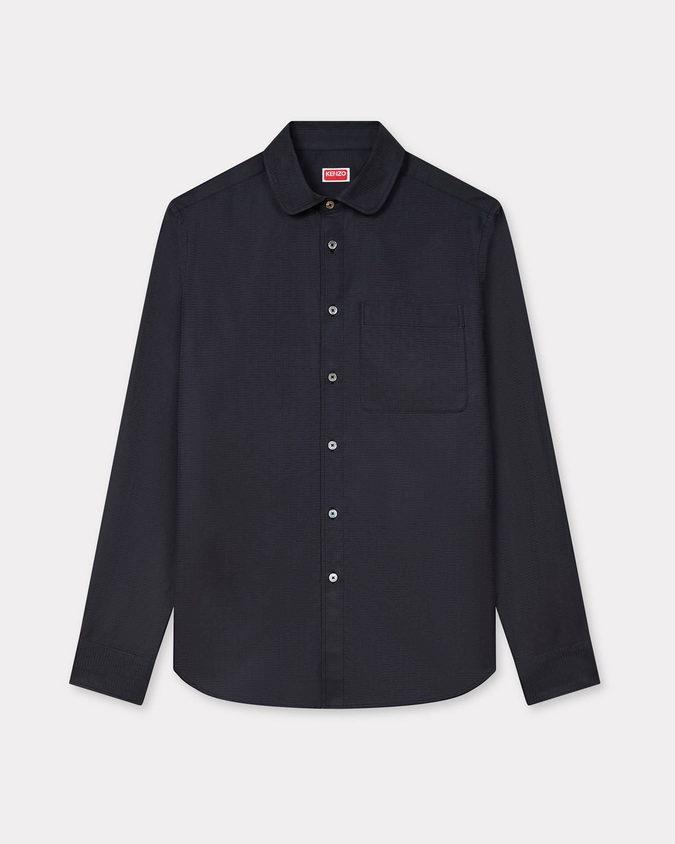 Chemise slim 'KENZO Weave' en jacquard de coton