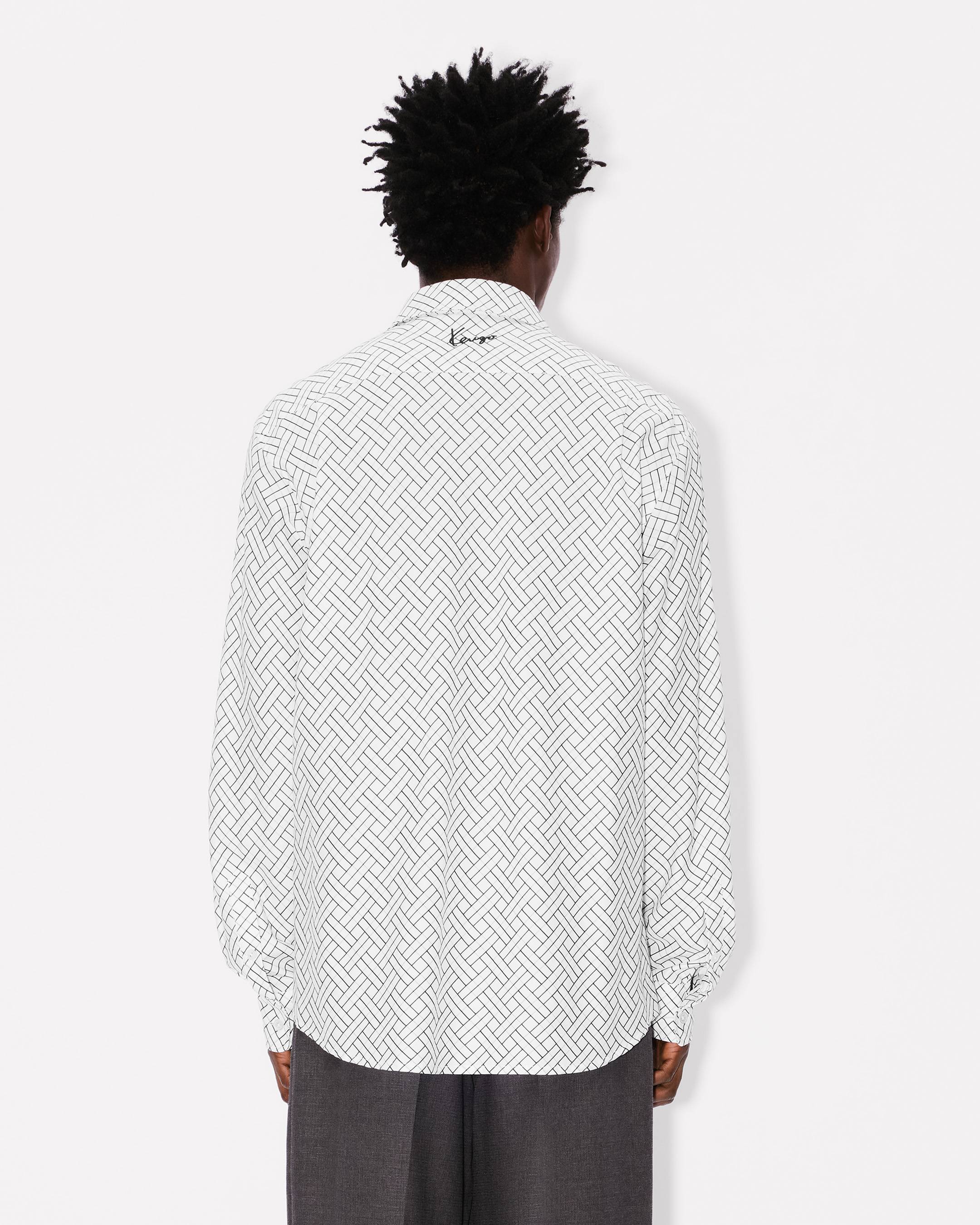 Camisa regular de jacquard de algodón 'KENZO Weave'