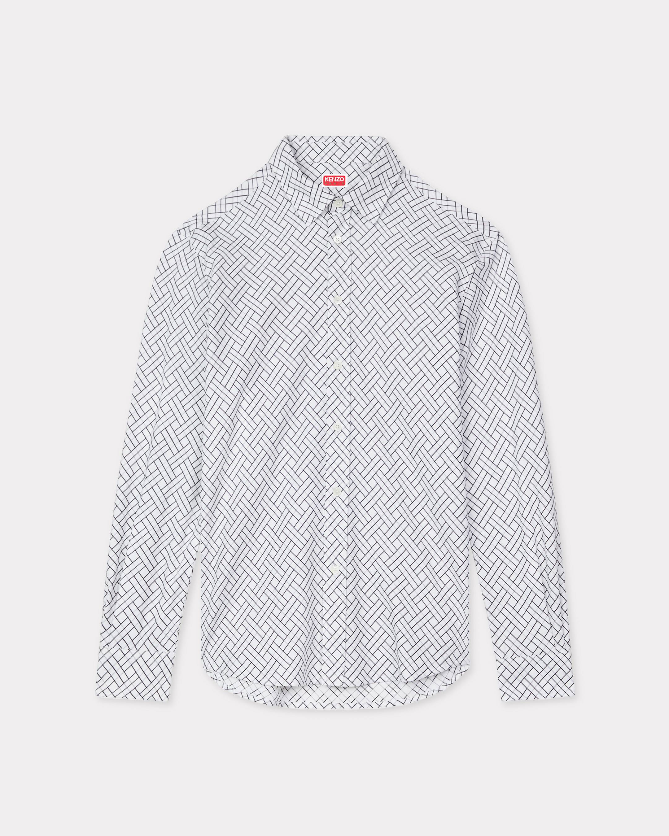 Camisa regular de jacquard de algodón 'KENZO Weave'