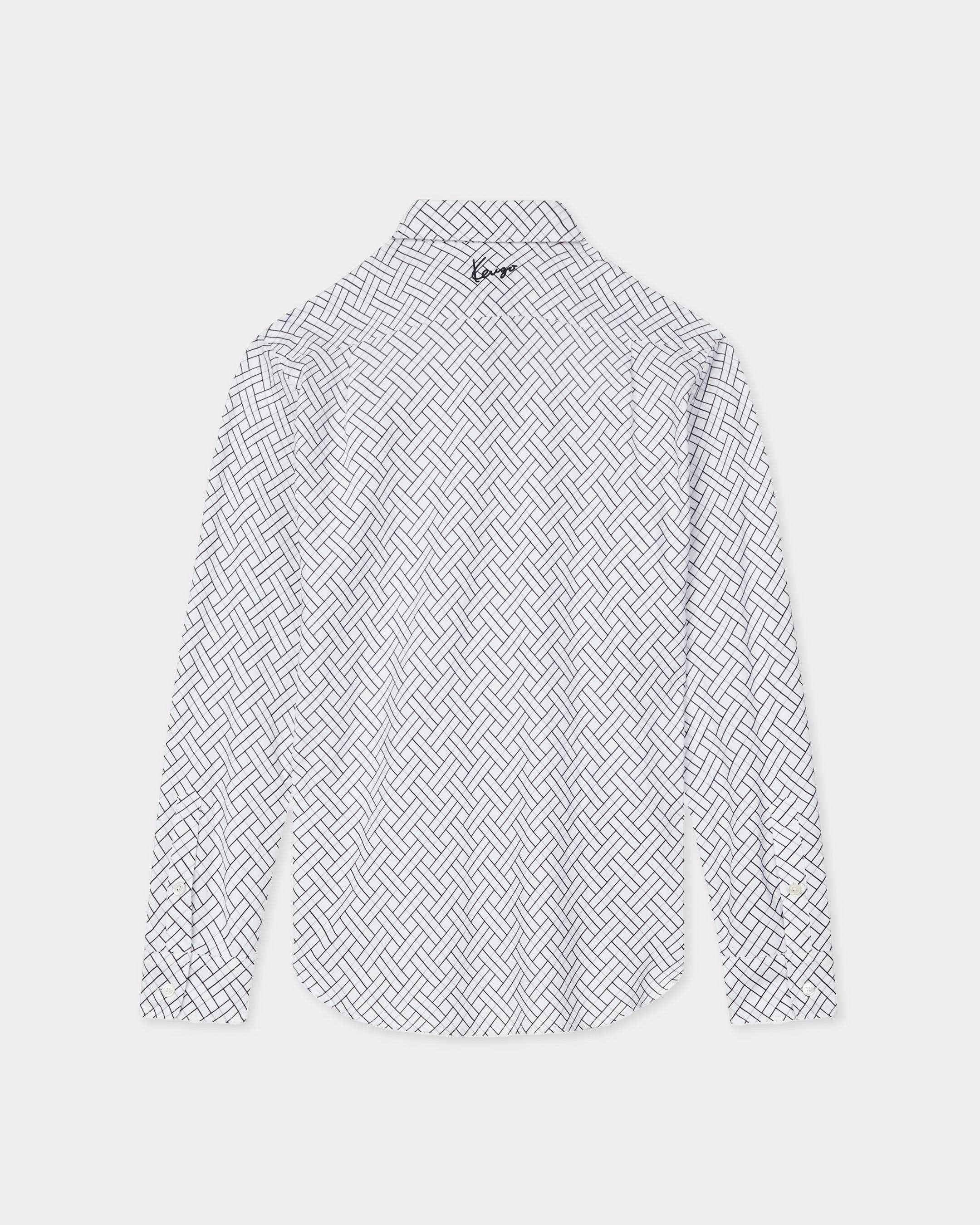 Camisa regular de jacquard de algodón 'KENZO Weave'