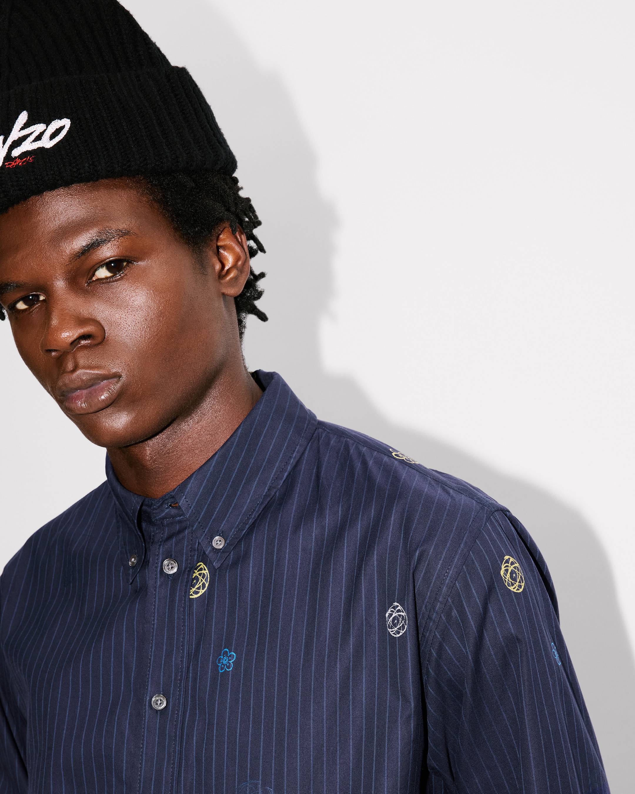 Camisa informal de popelín de algodón bordada 'Kenzo x Futura 2000'
