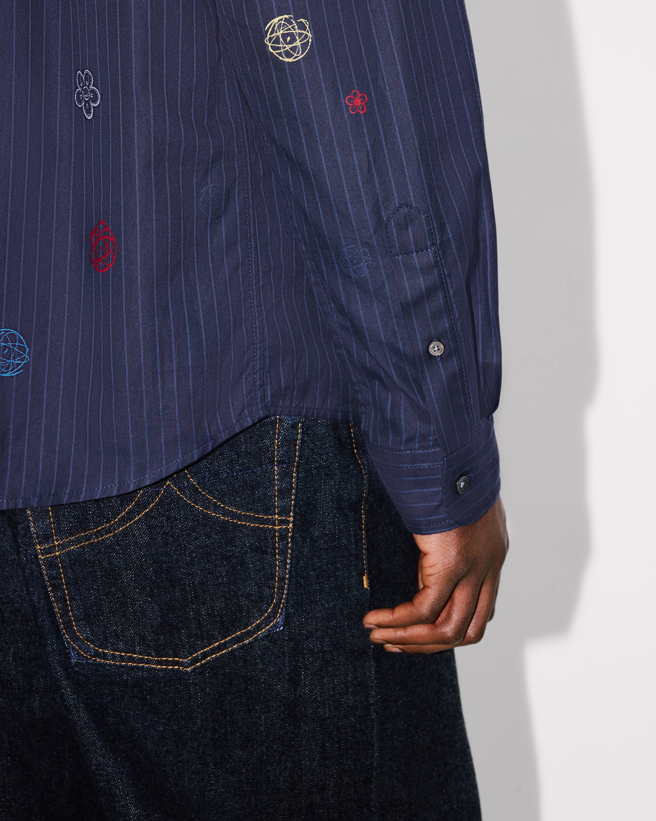 Camisa informal de popelín de algodón bordada 'Kenzo x Futura 2000'