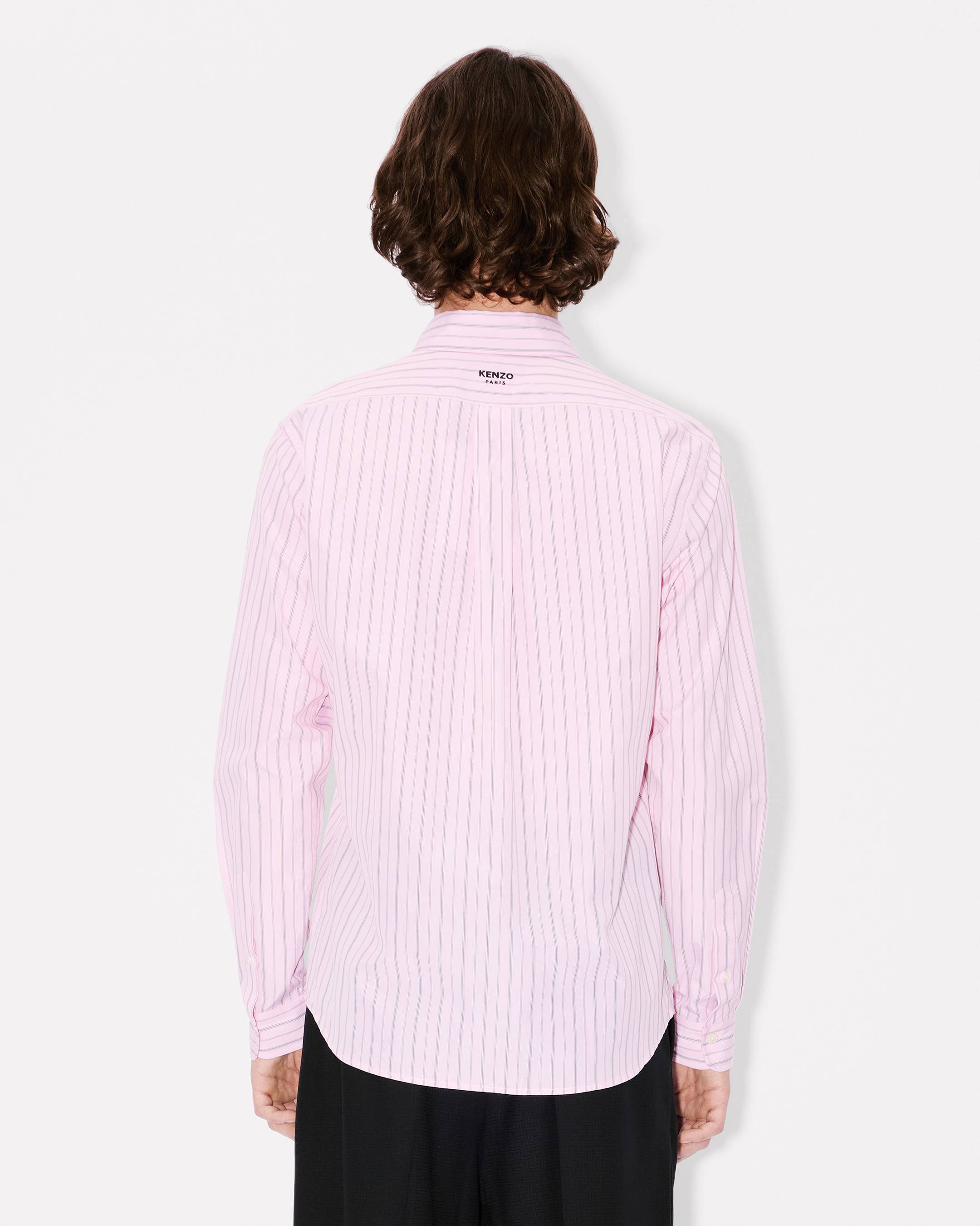 'Boke Flower' embroidered casual shirt cotton poplin