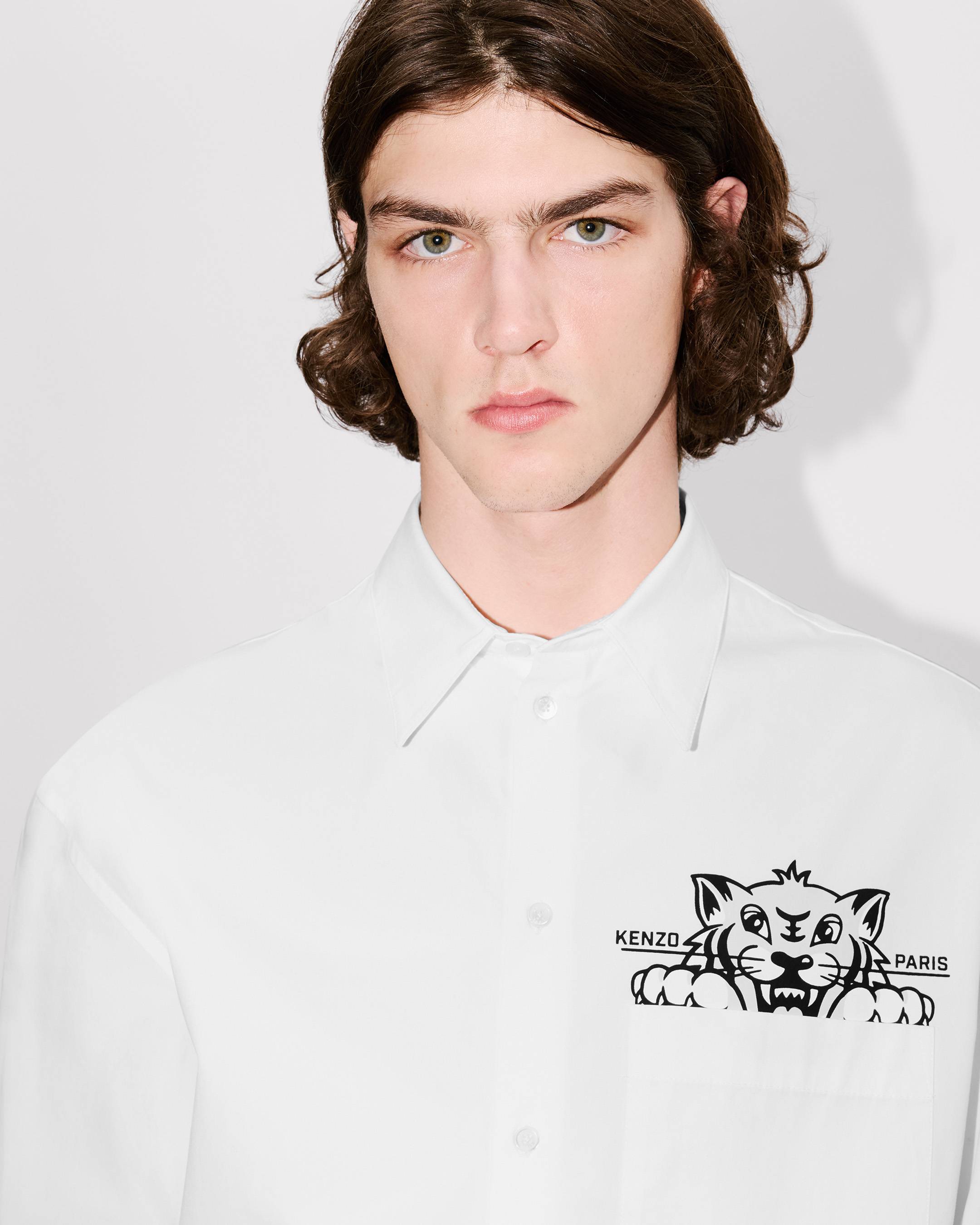 関税込み【ケンゾー】KENZO HAPPY TIGER コットン フ―ディー KENZO Happy Tiger' embroidered sweatshirt in cotton | Men's