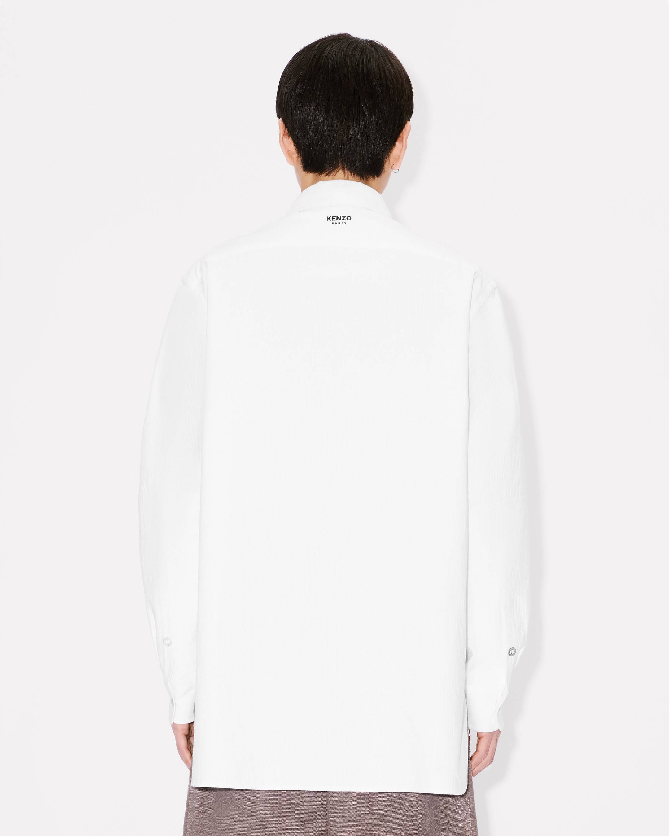 Workwear overshirt in textured cotton