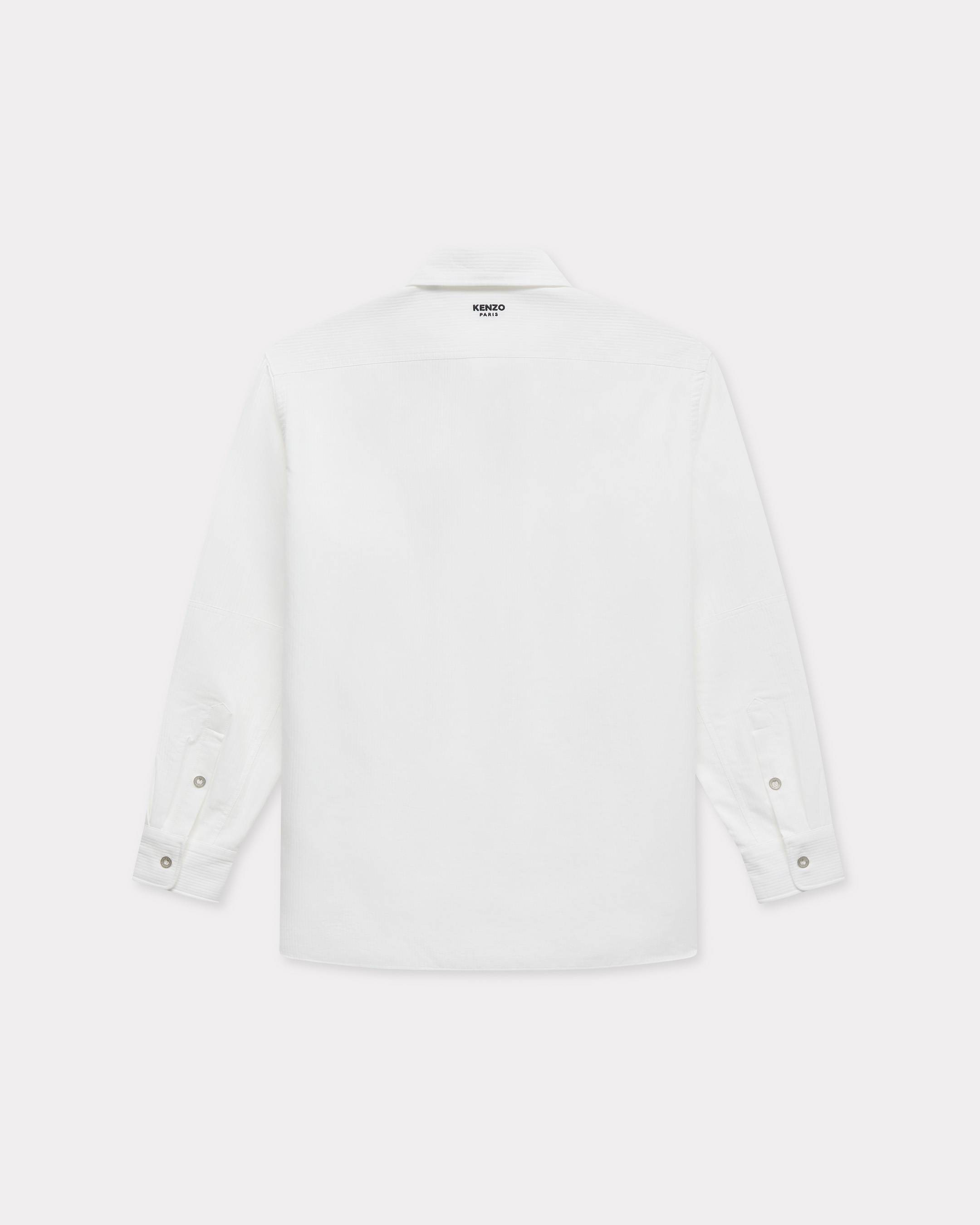 Workwear overshirt in textured cotton