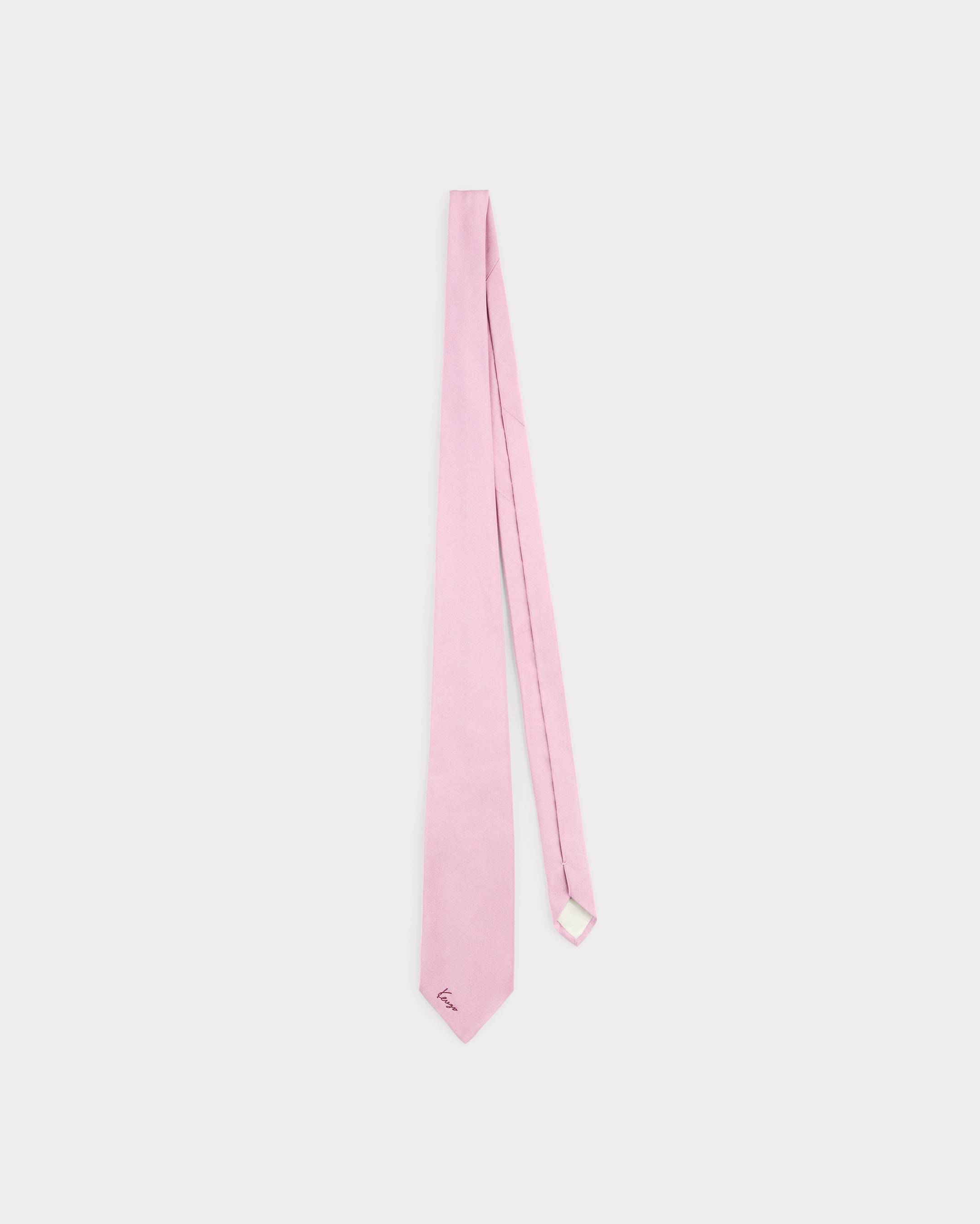 Wide tie in silk