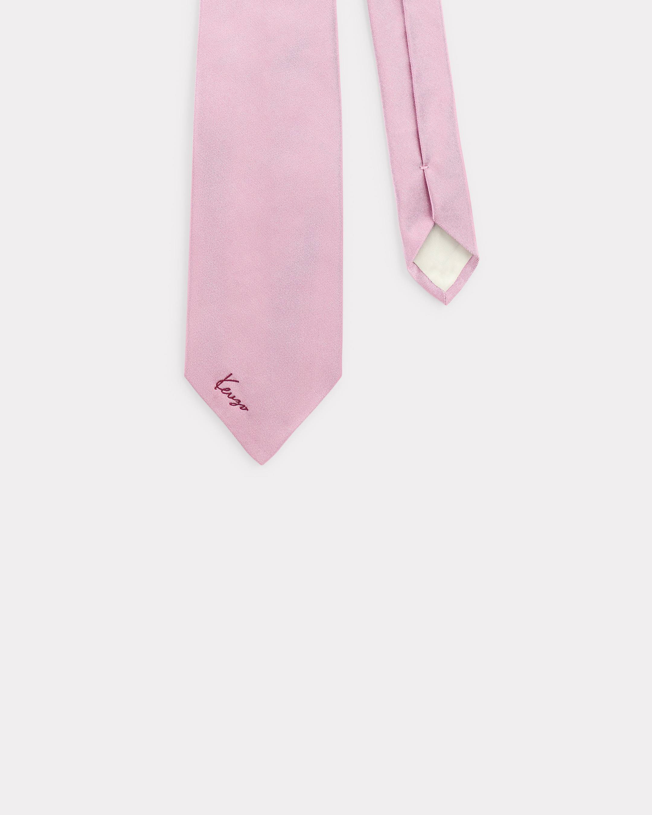 Wide tie in silk