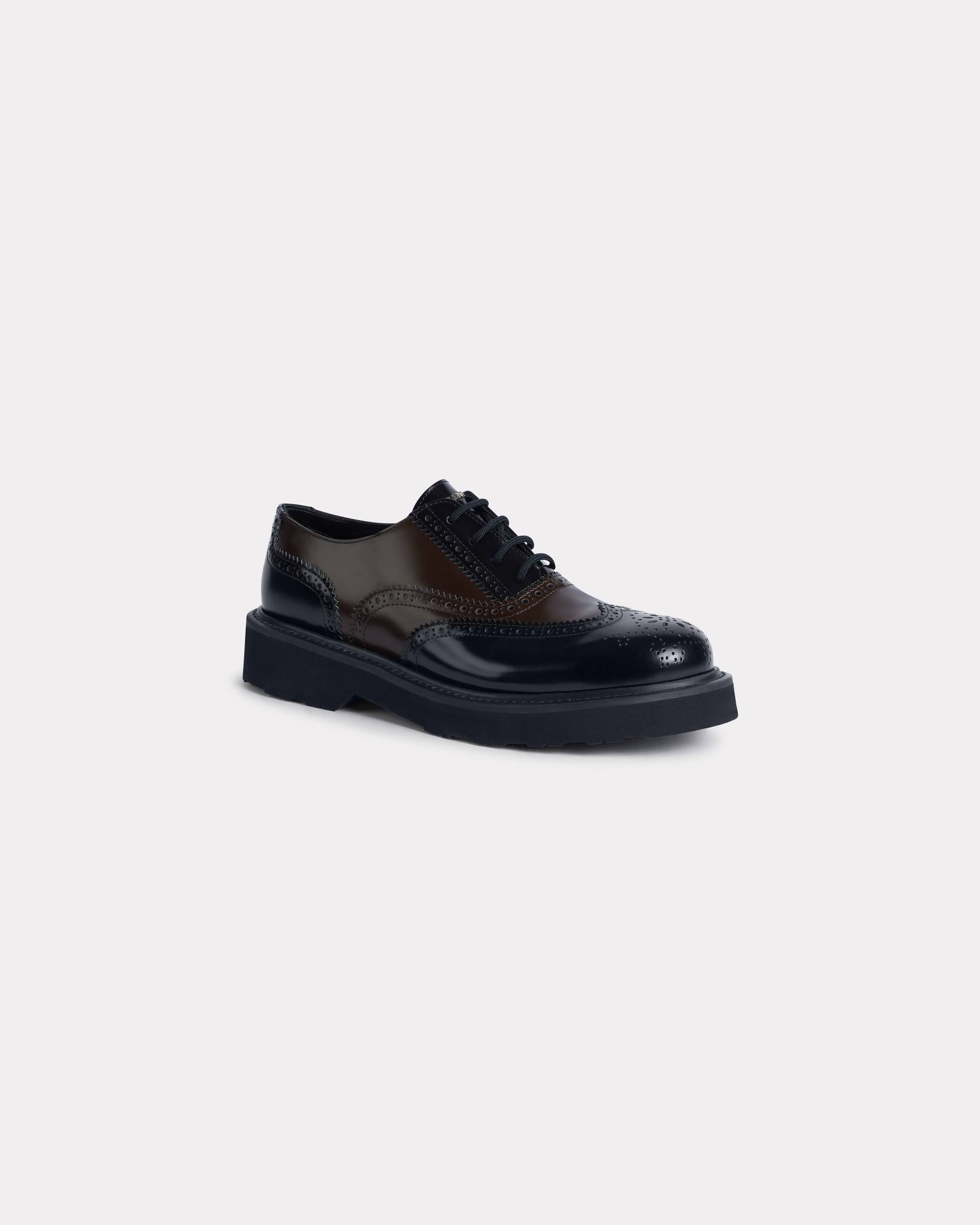KENZO ' Ukio' Brogue , Man, Chocolate, Size 42, Leather EU