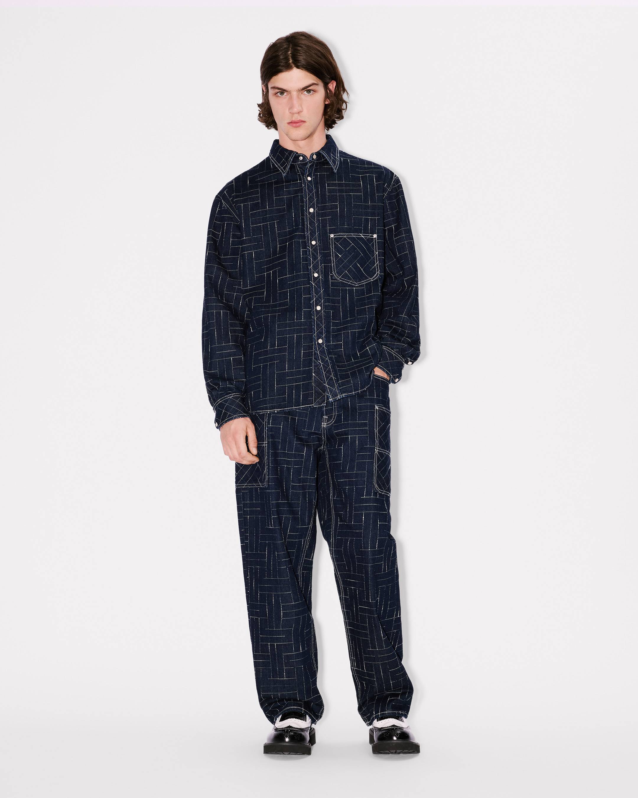 Camisa de denim japonés 'KENZO Weave'