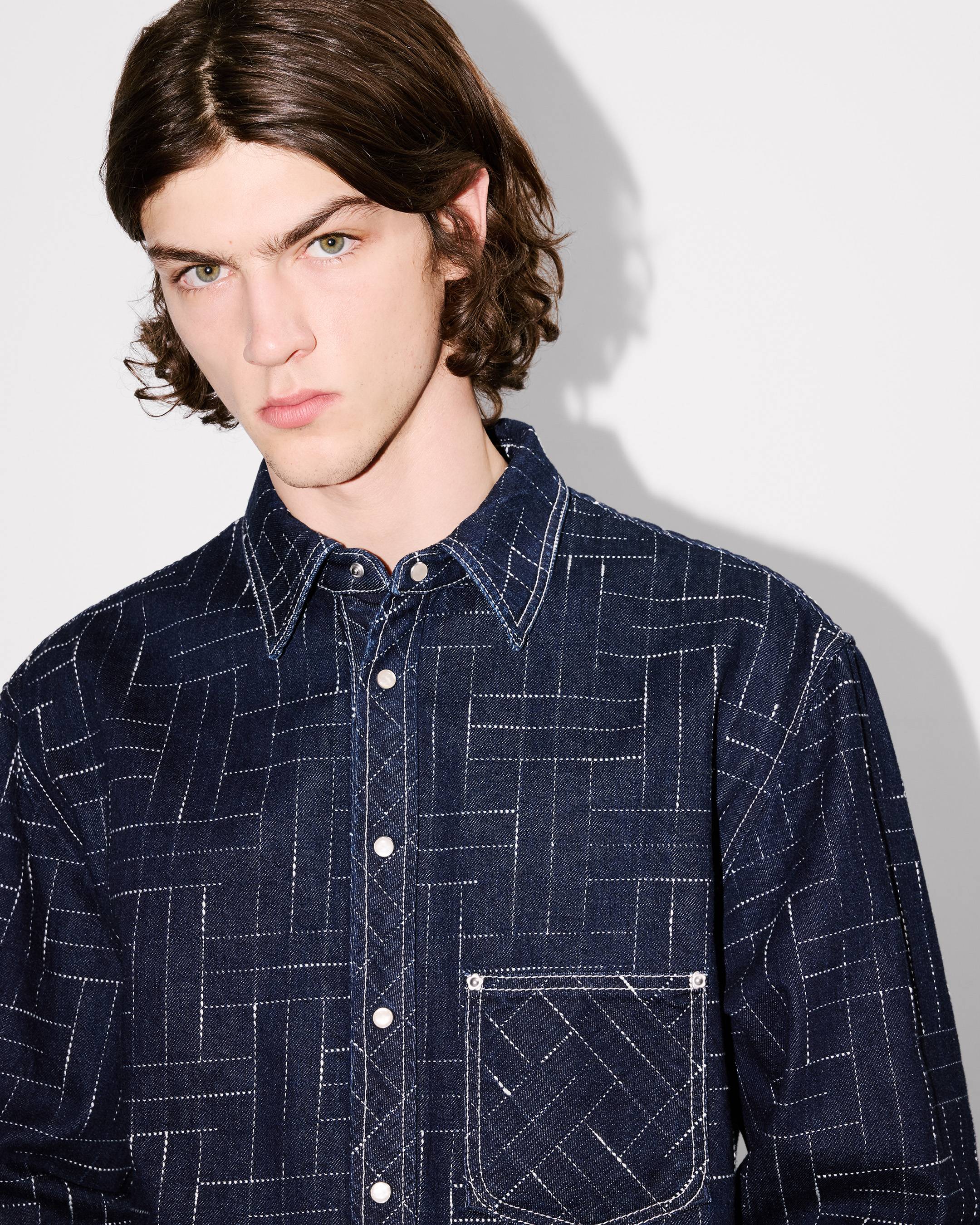 Camisa de denim japonés 'KENZO Weave'