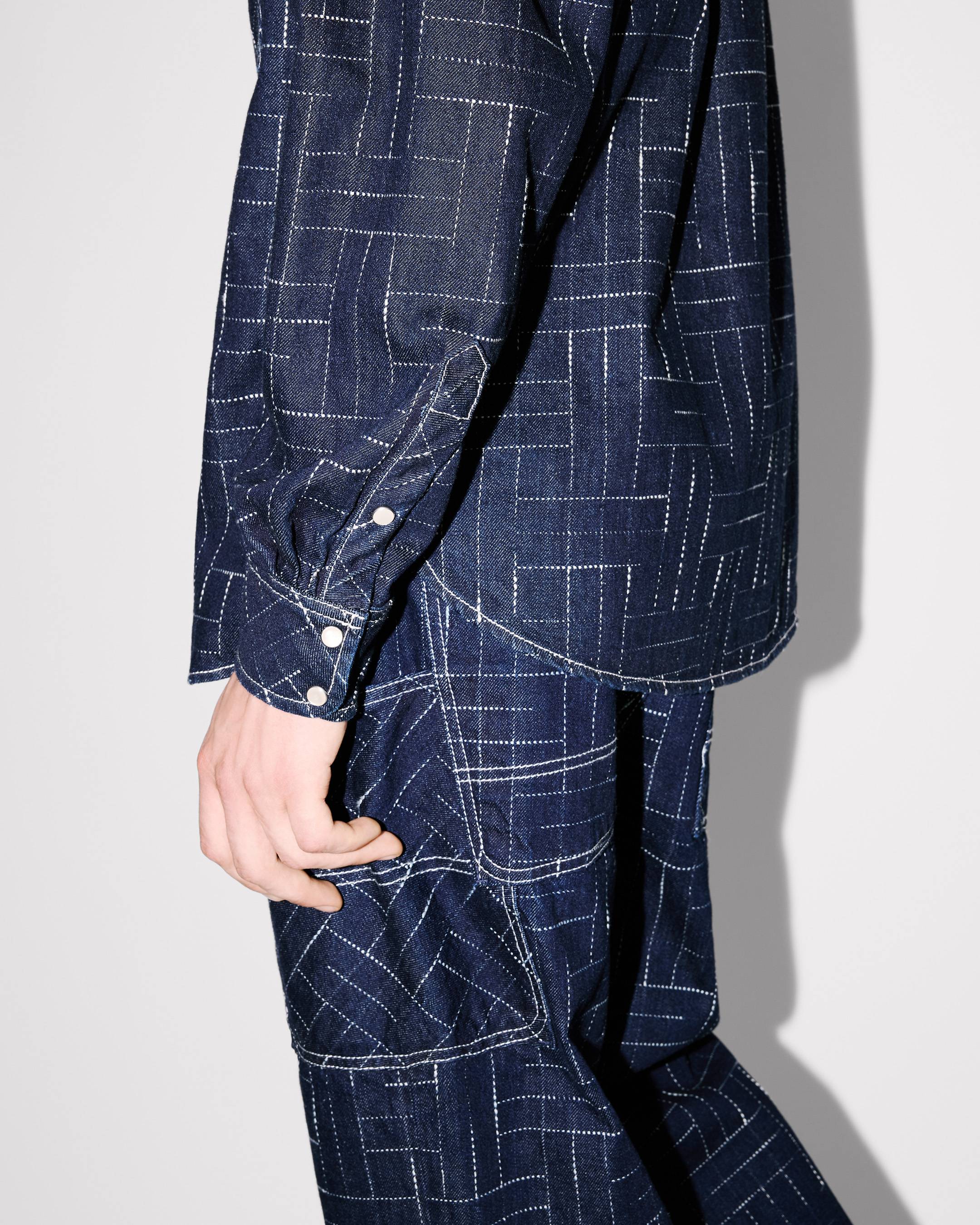 Camisa de denim japonés 'KENZO Weave'