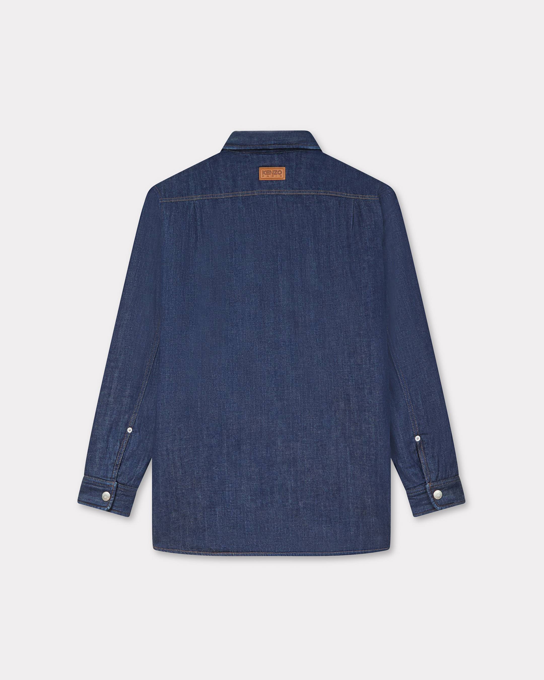 Sobrecamisa acolchada en denim japonés
