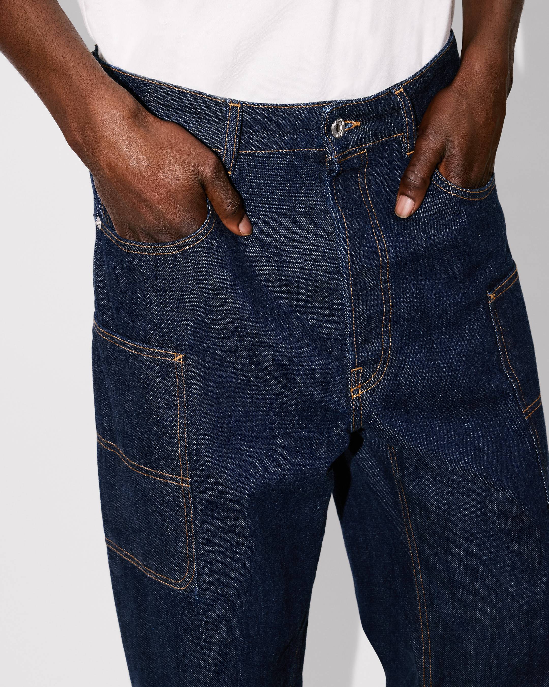 Cargo monkey fit jeans in Japanese denim